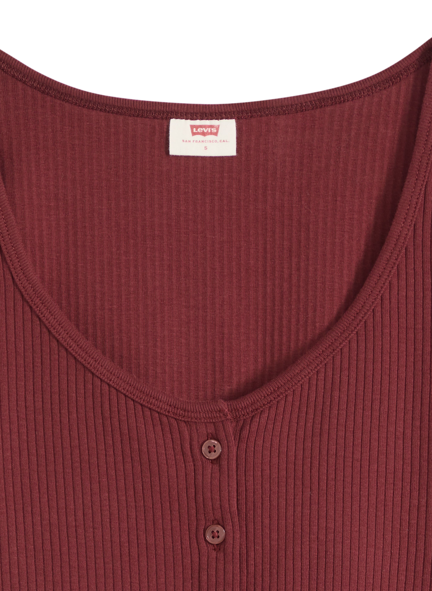 Rundhalsausschnitt T-Shirt aus Baumwollmischung LEVI'S Rot