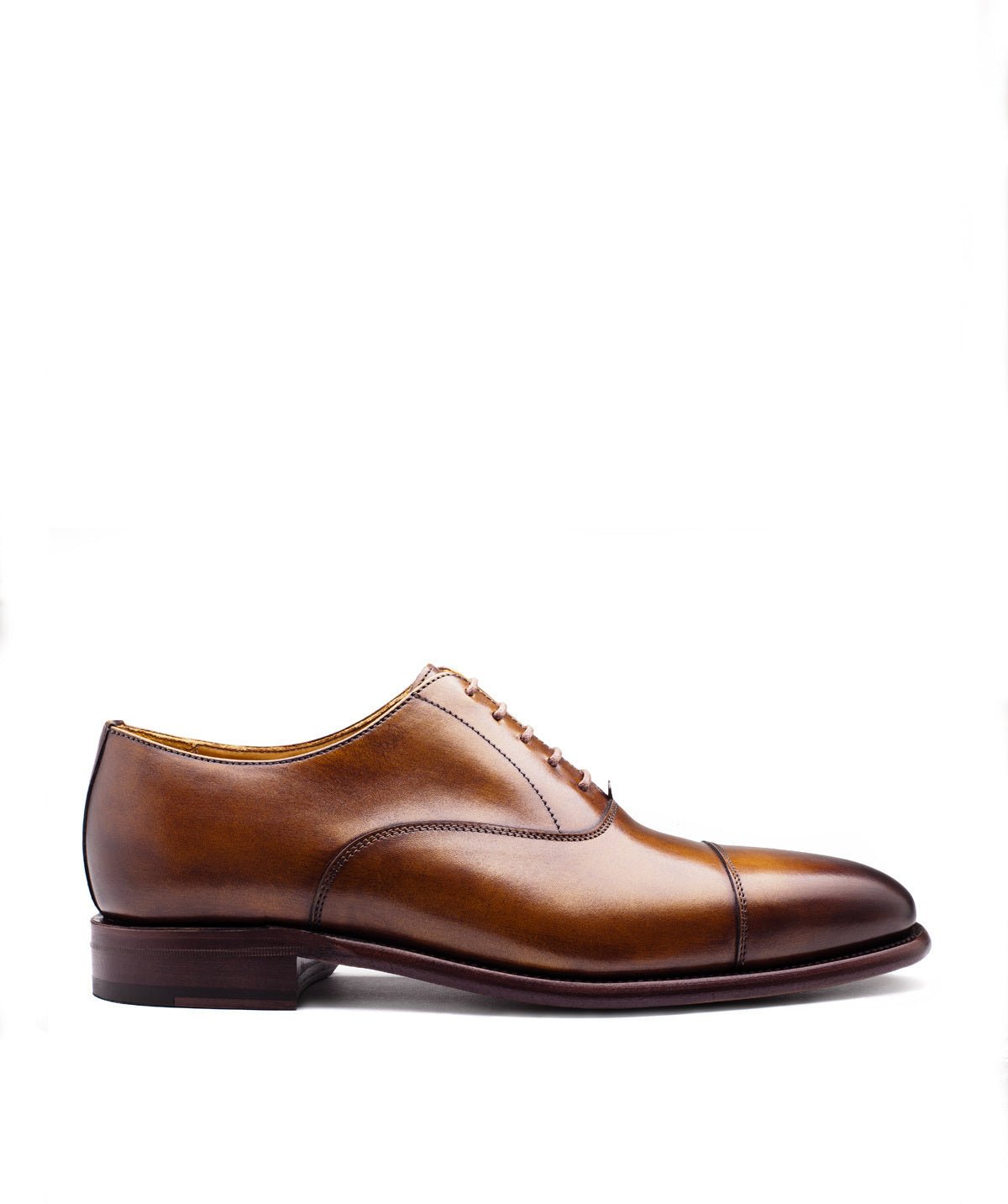 Richelieu cuir patiné consul FINSBURY Marron