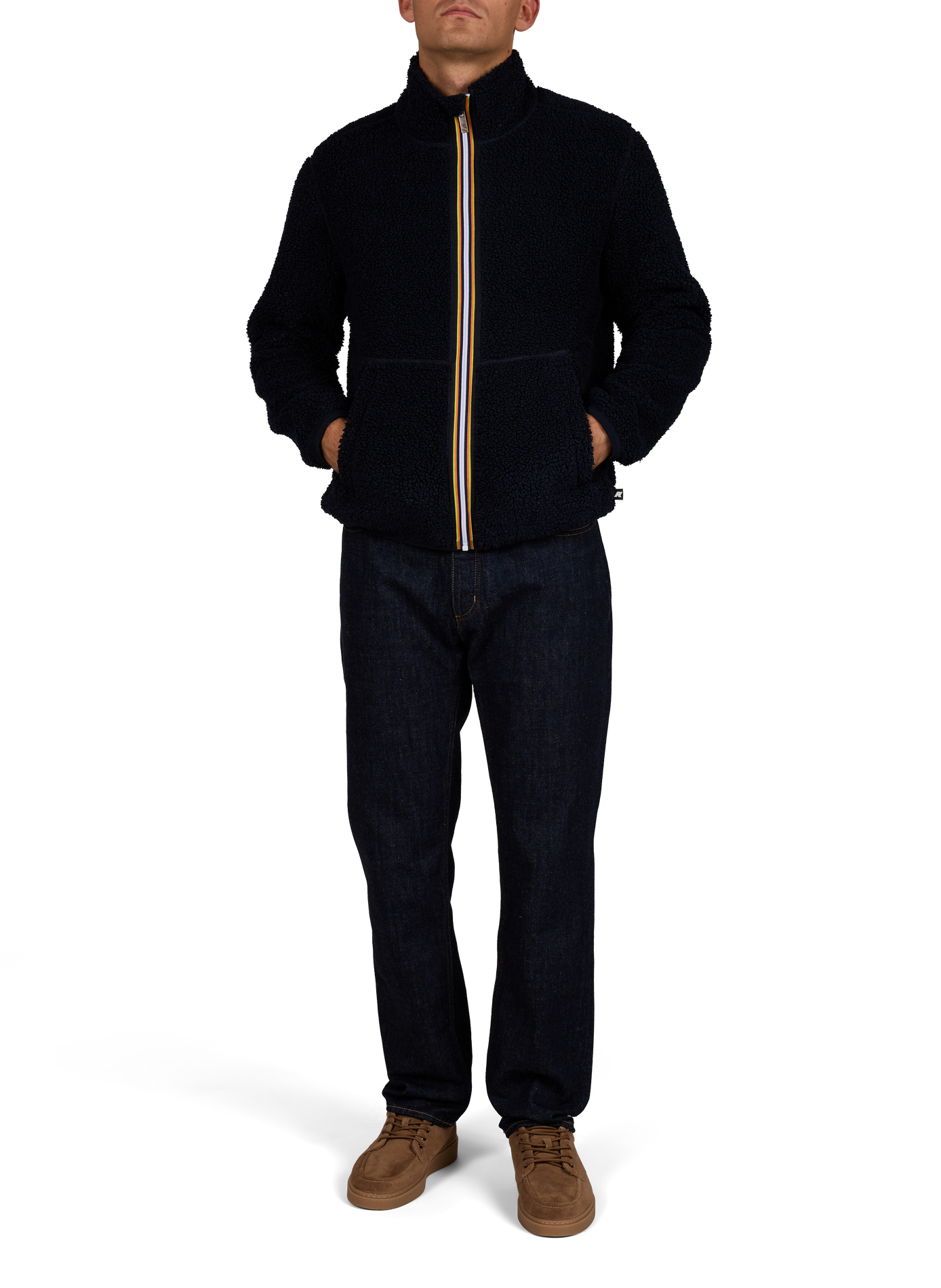 Pascal Reversible Double Sherpa Fleece Jacket K-WAY Blue