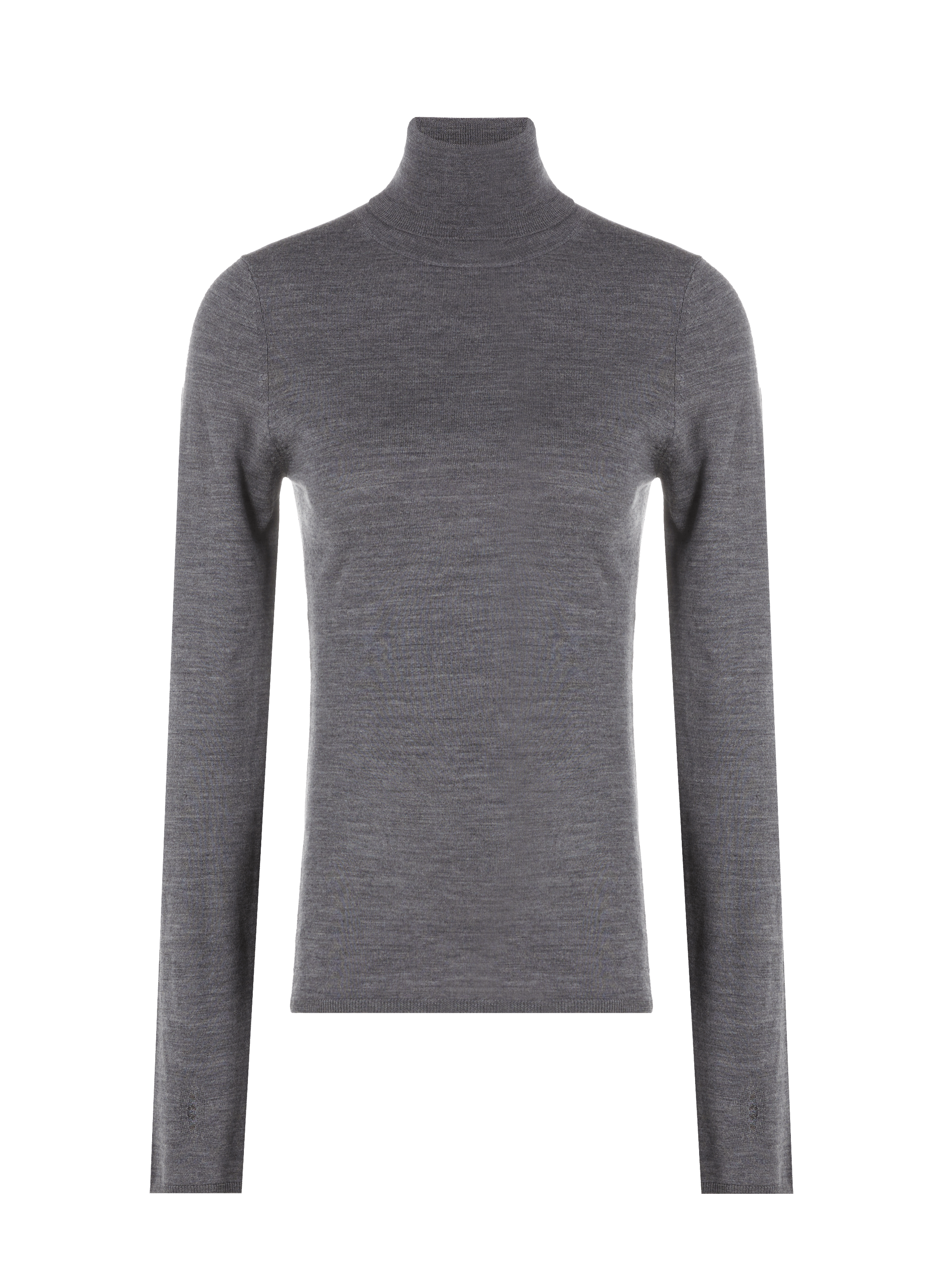 SAISON 1865 Pull fin col roulé Gris