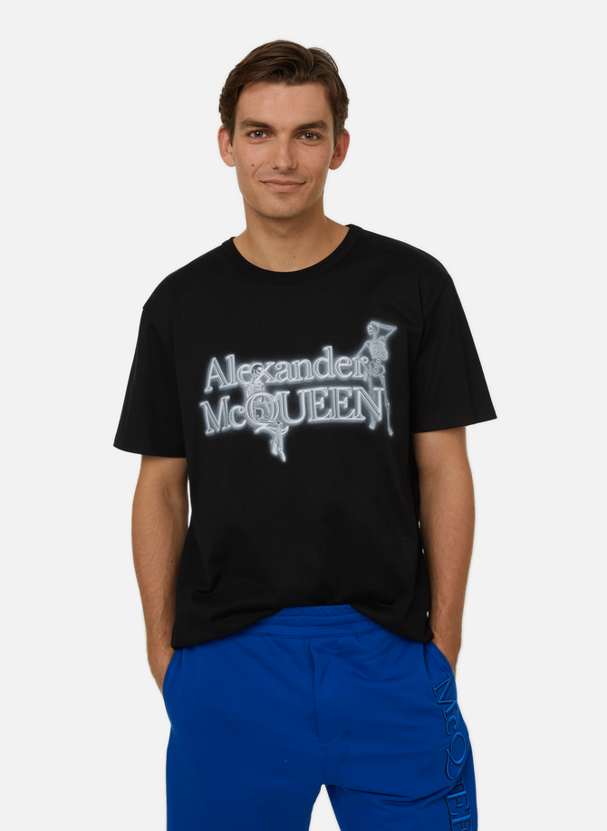 T-shirt imprimé en coton ALEXANDER MCQUEEN