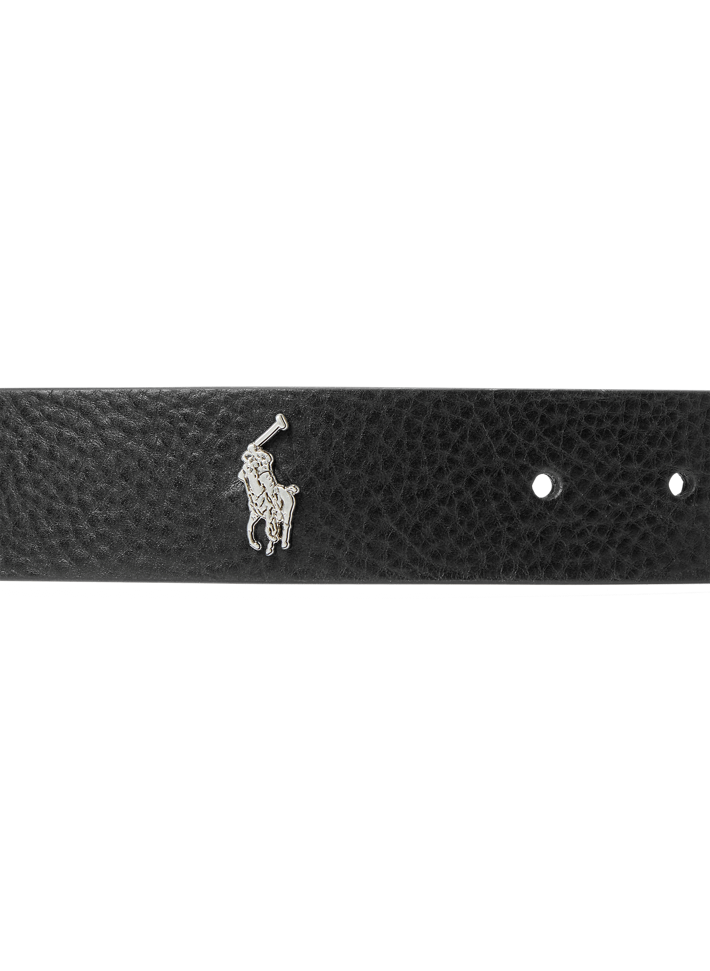 Dimensions: 4 cm (1.6 in)
	
	Plain-coloured
	
	Buckle
	
	Engraved logo on the inside
	
	Five-hole adjustment POLO RALPH LAUREN Black