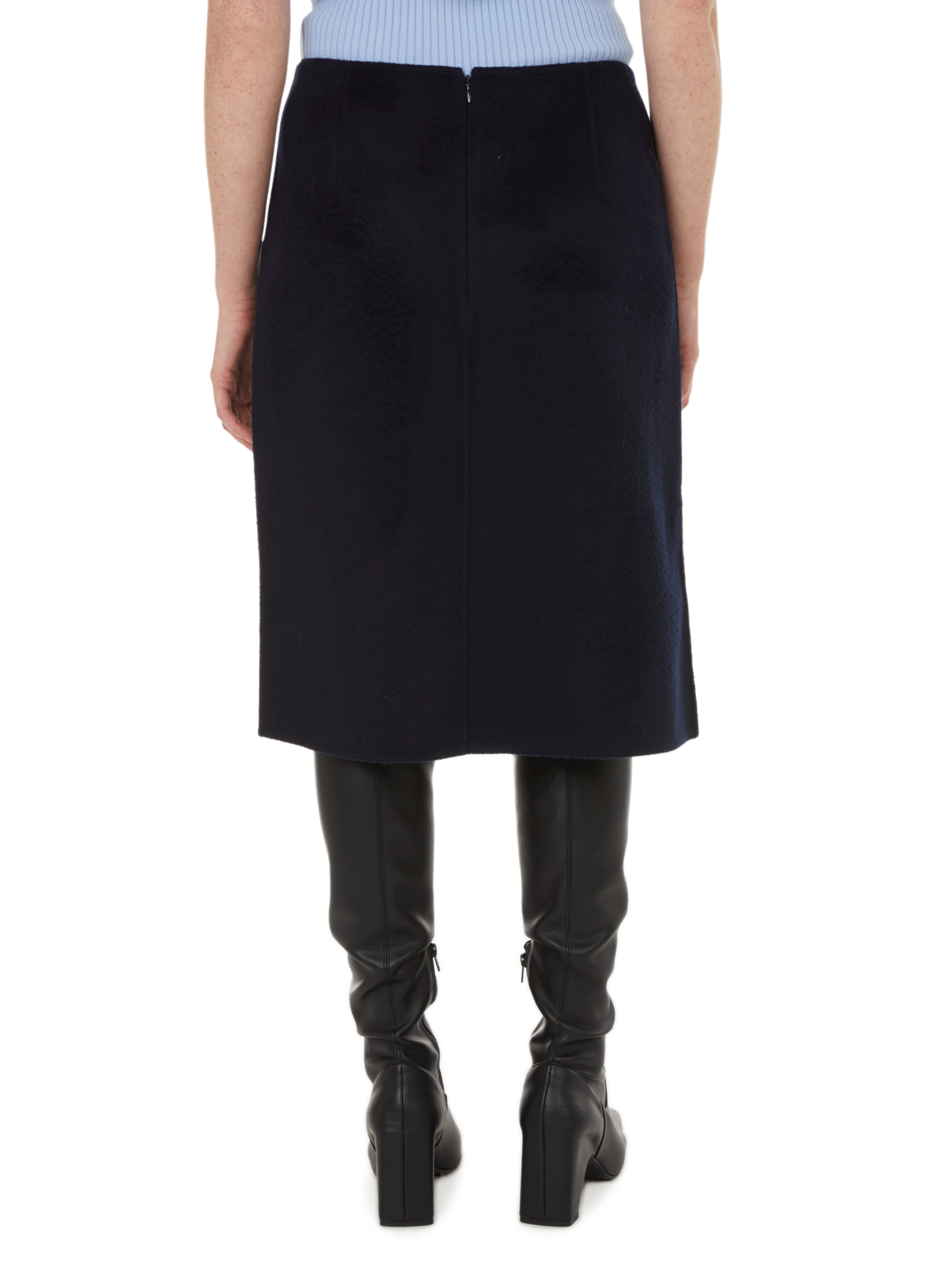 Wool midi skirt TOTEME Blue