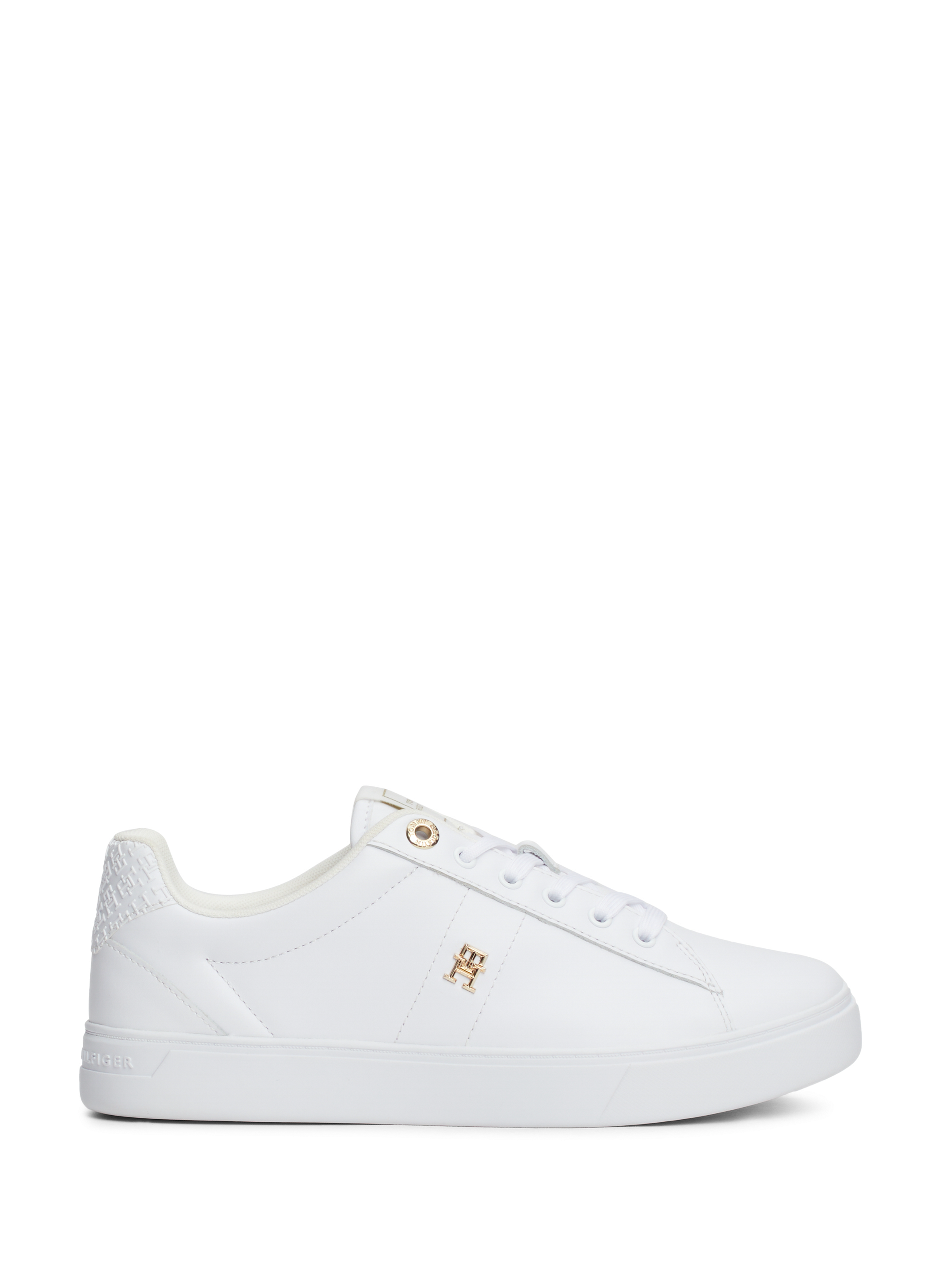 TOMMY HILFIGER Baskets en cuir  Blanc