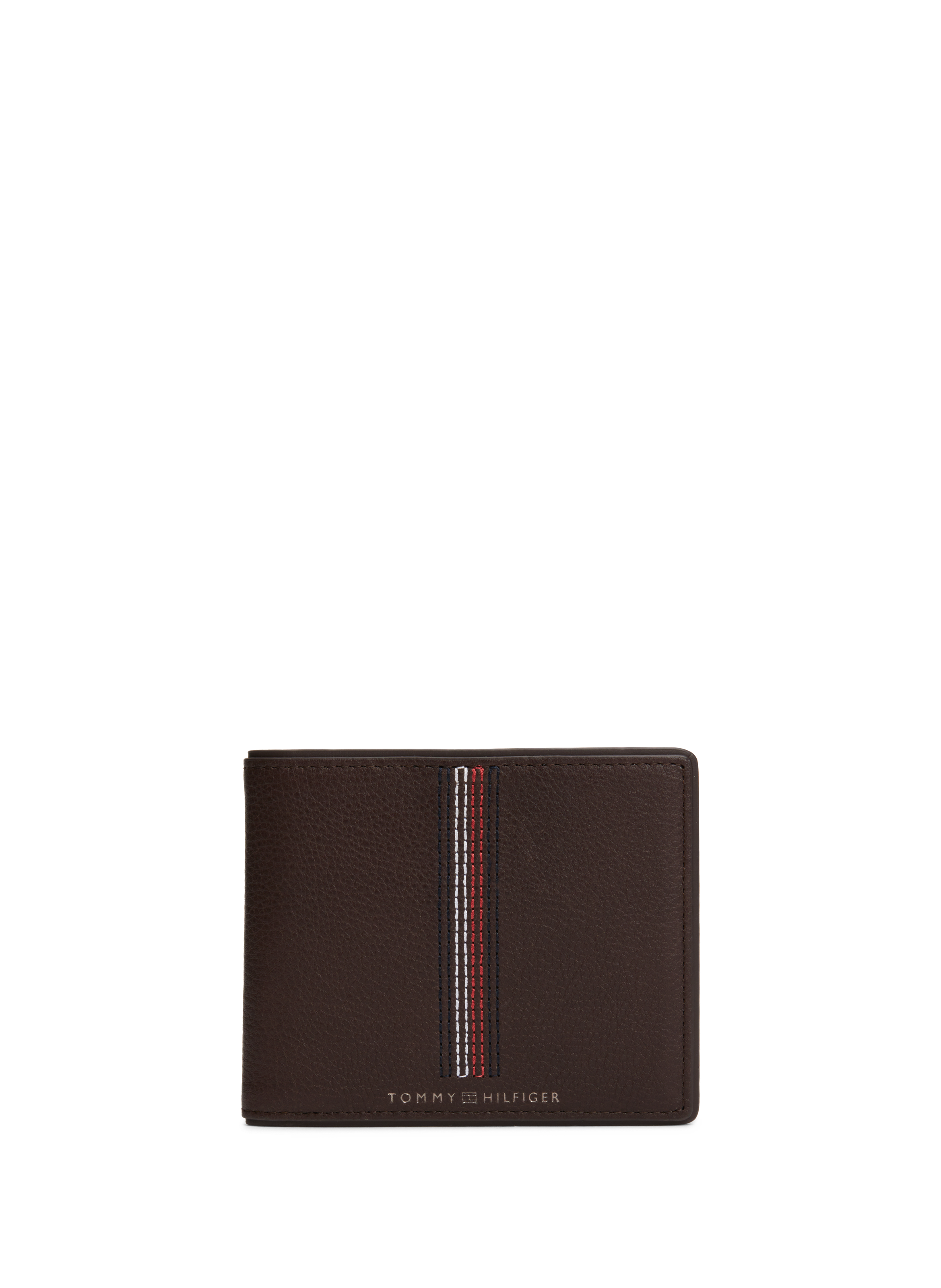 TOMMY HILFIGER Portefeuille en cuir  Marron