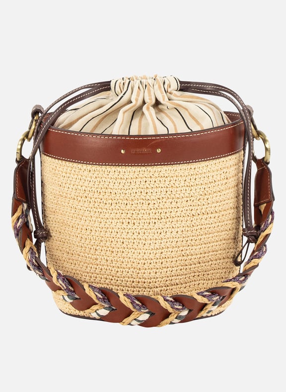 Sac seau en coton mélangé tosco Marron by SESSUN SESSUN Sac seau en coton mélangé tosco Marron