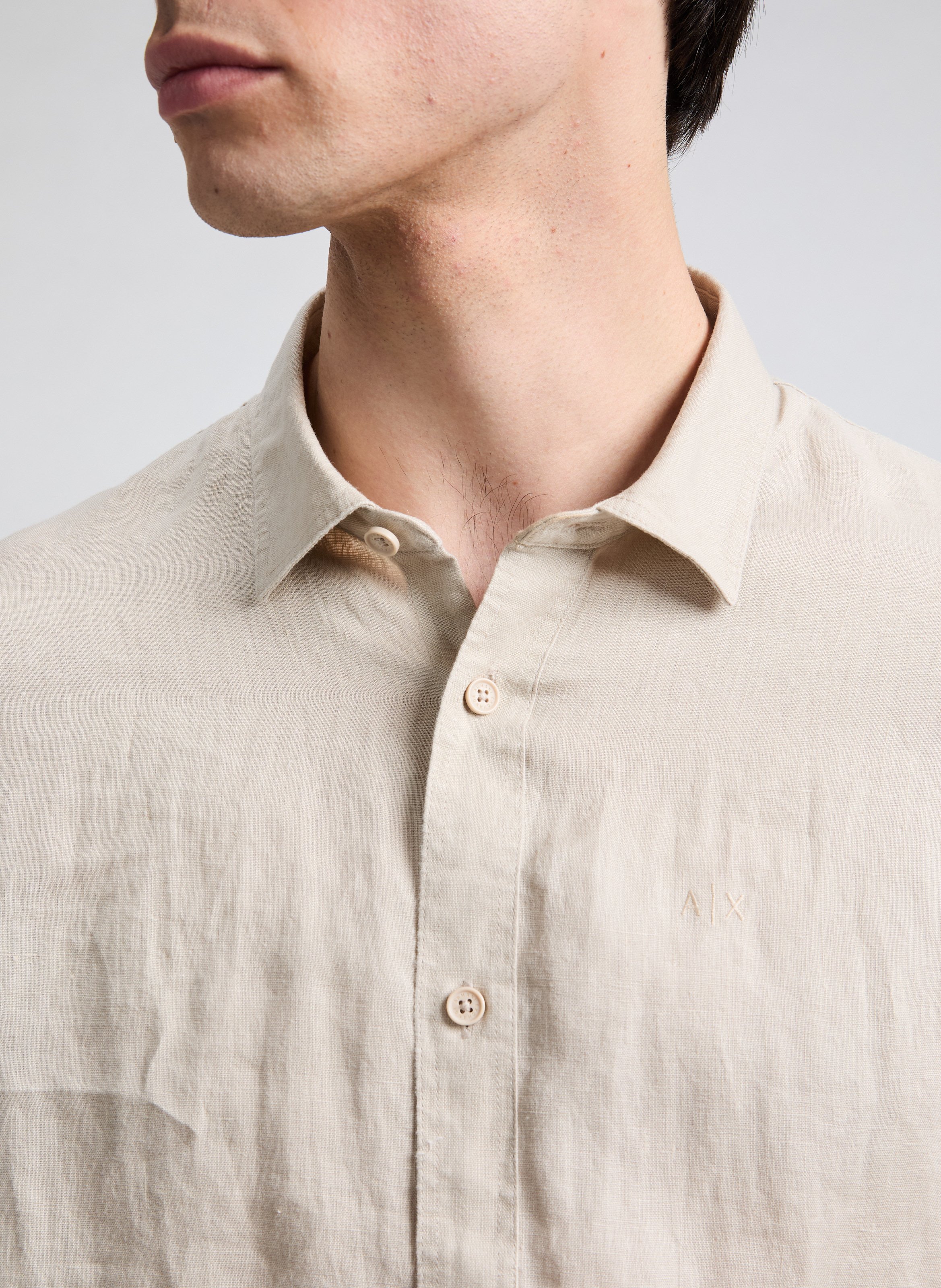  Cotton shirt ARMANI EXCHANGE Beige