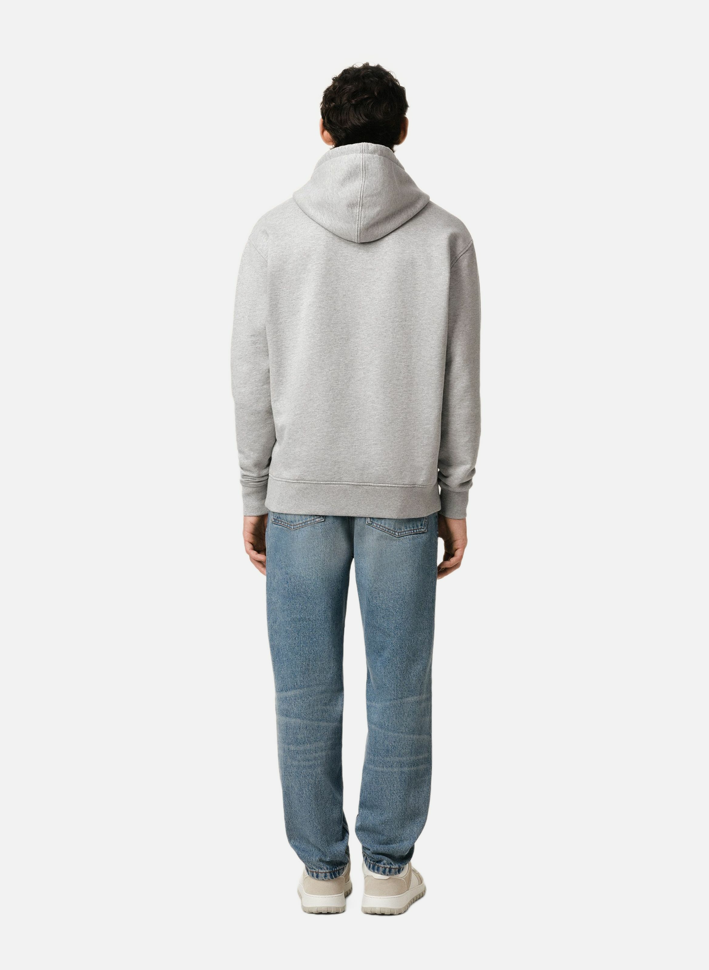 Hoodie ami de coeur rouge unisexe AMI PARIS Gris