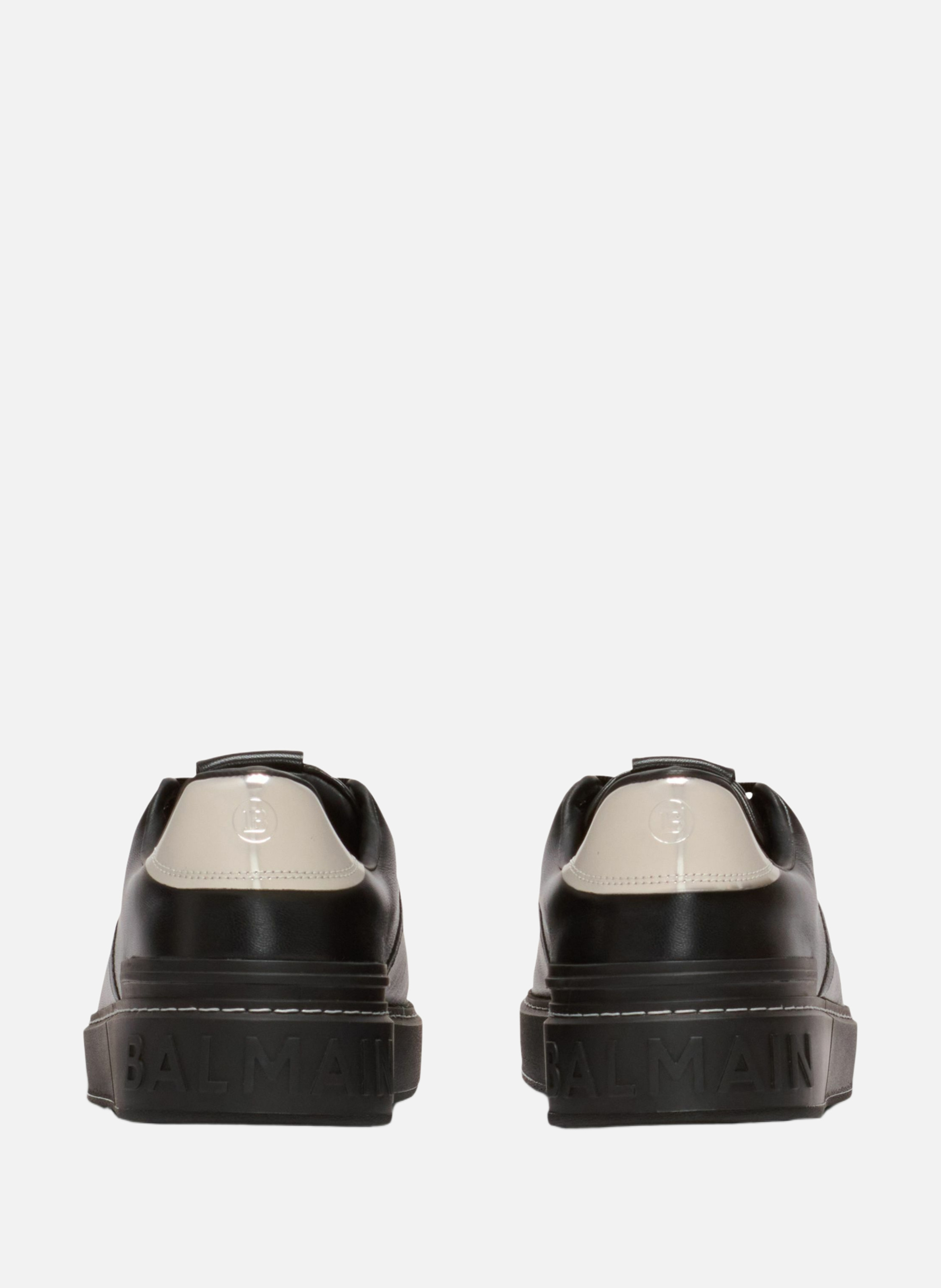 Baskets b-court en cuir de veau BALMAIN Noir