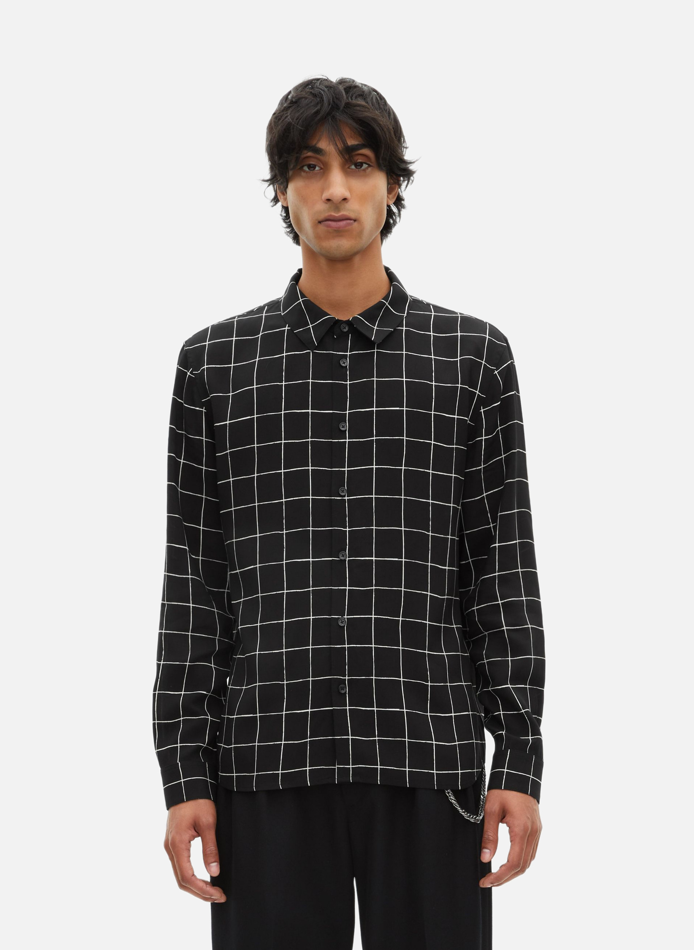 Chemise à carreaux THE KOOPLES Noir