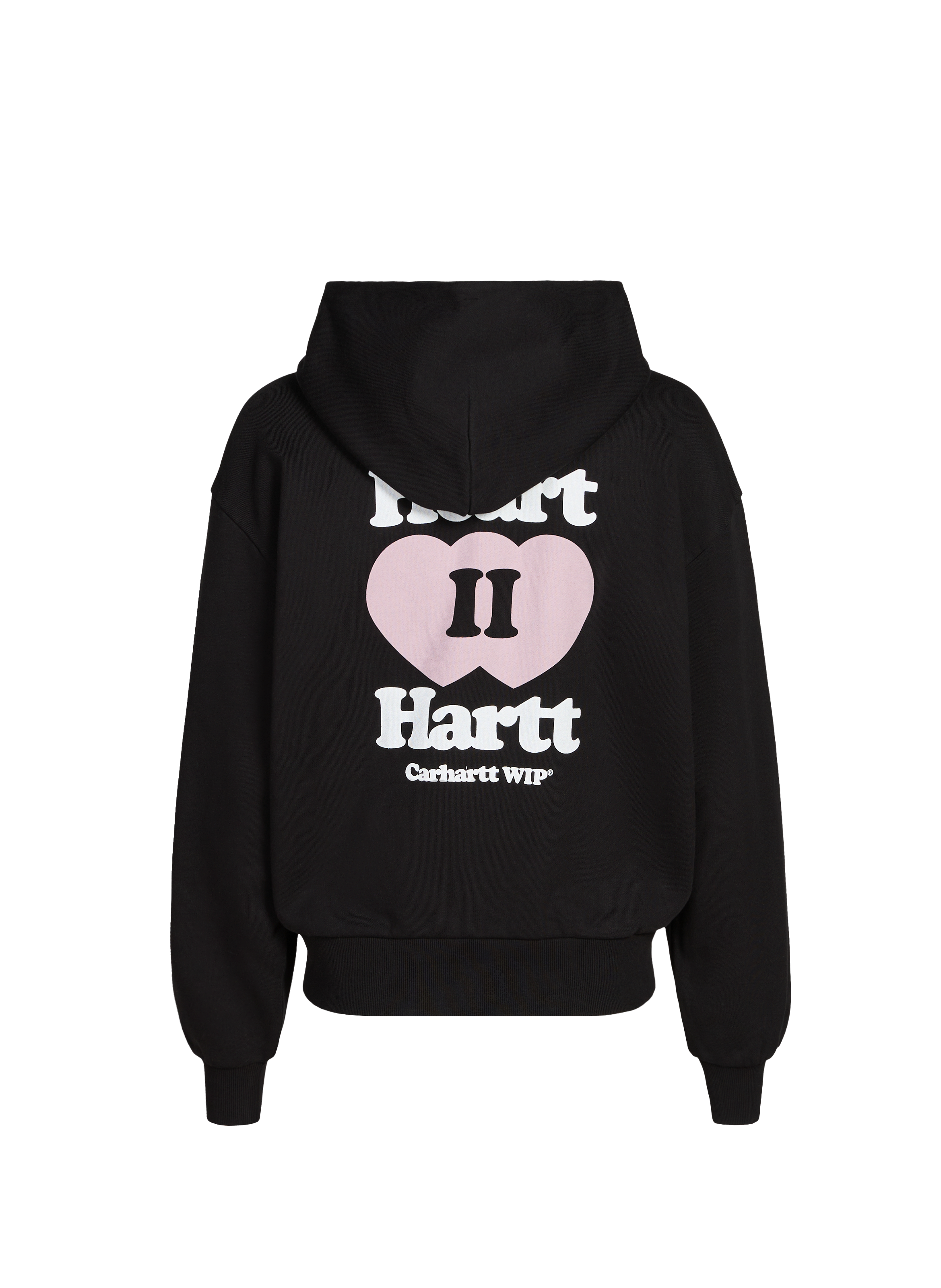 Hoodie zippé imprimé en coton CARHARTT WIP Noir