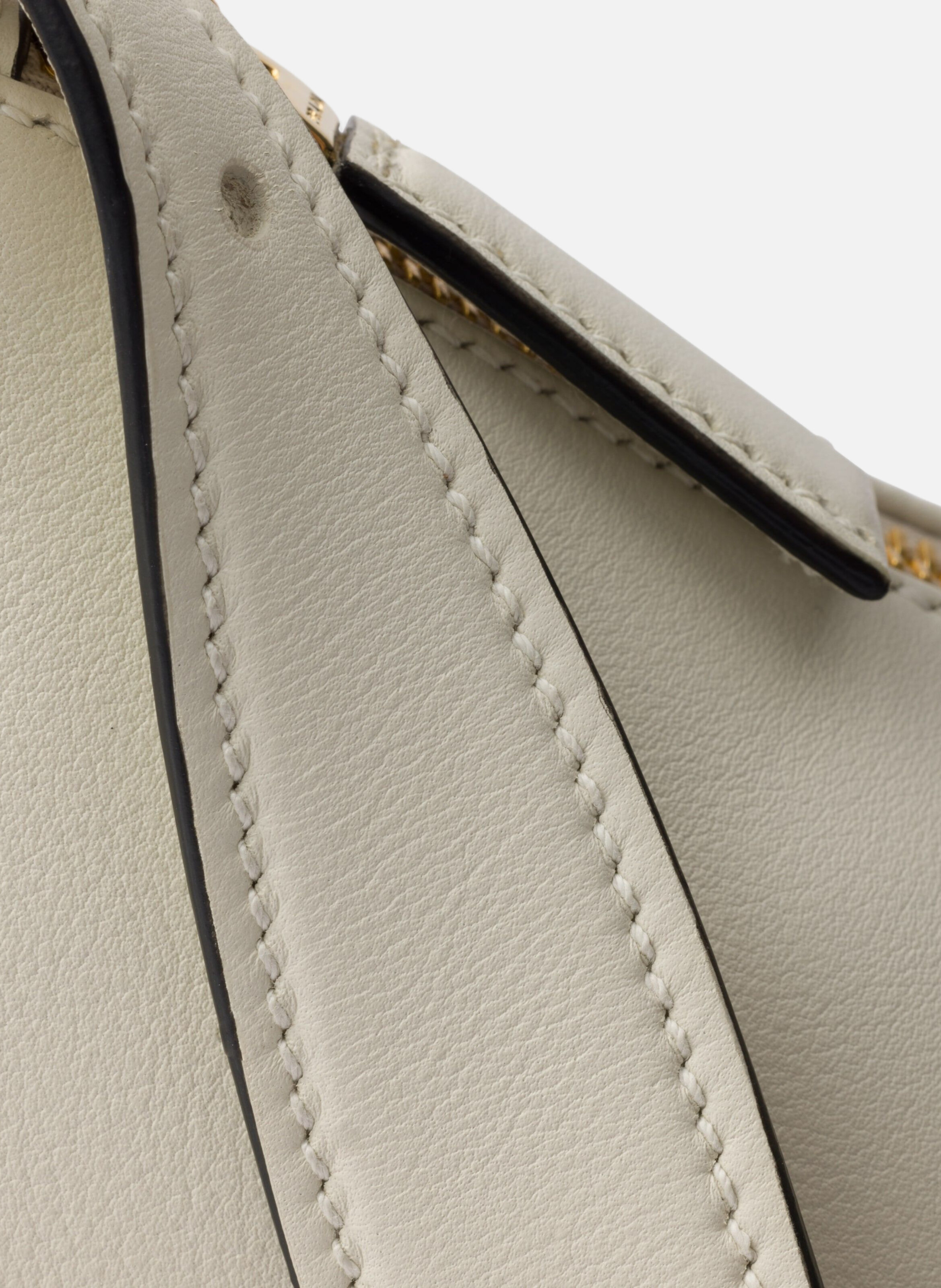 Sac porté épaule prada aimée en cuir PRADA Blanc