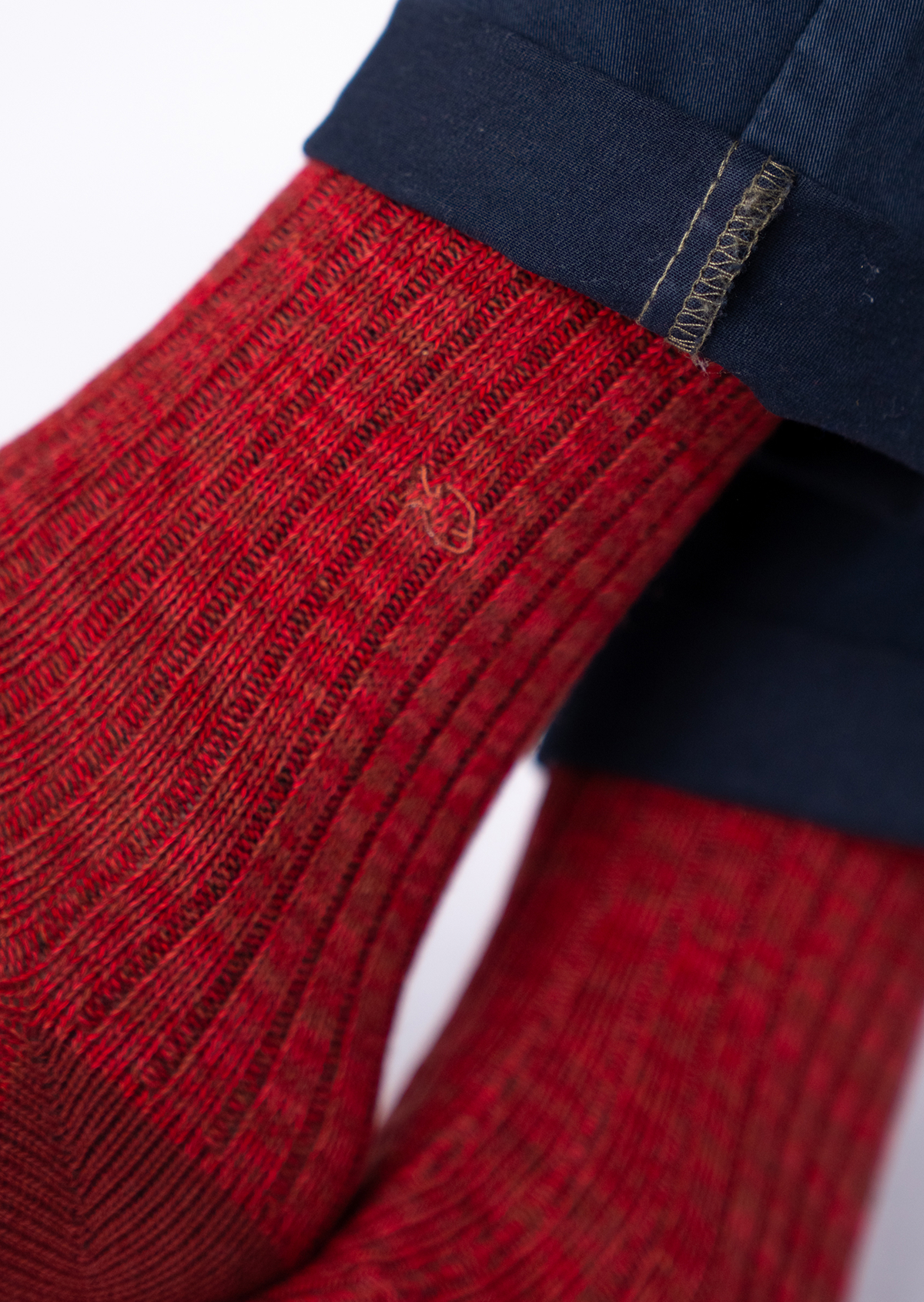 Chaussettes en coton épais club Rouge