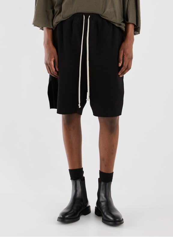 Short ample en coton Noir by RICK OWENS RICK OWENS Short ample en coton Noir