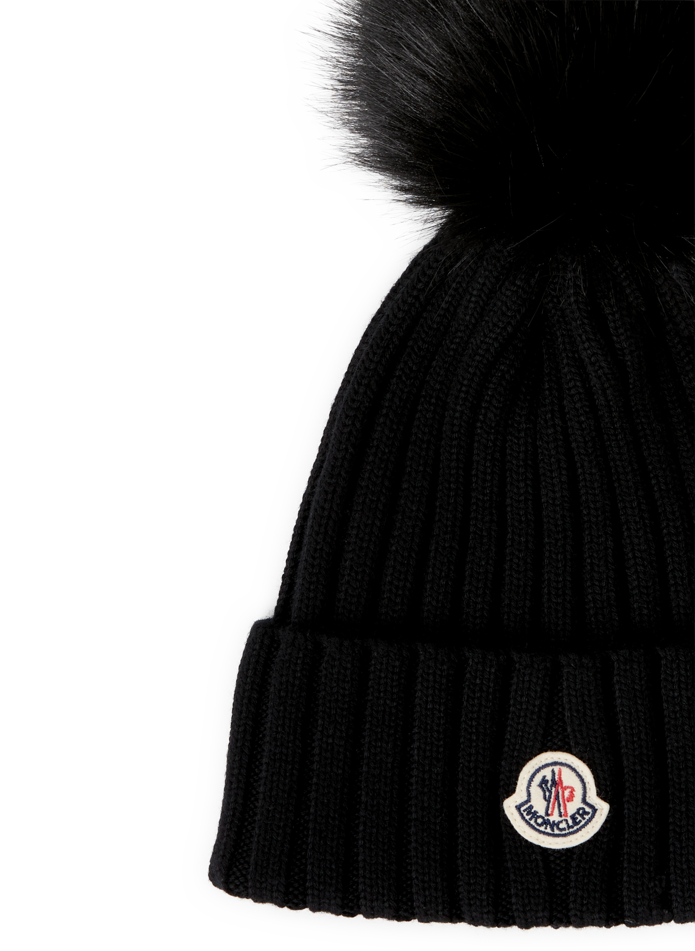 Logo beanie MONCLER Black