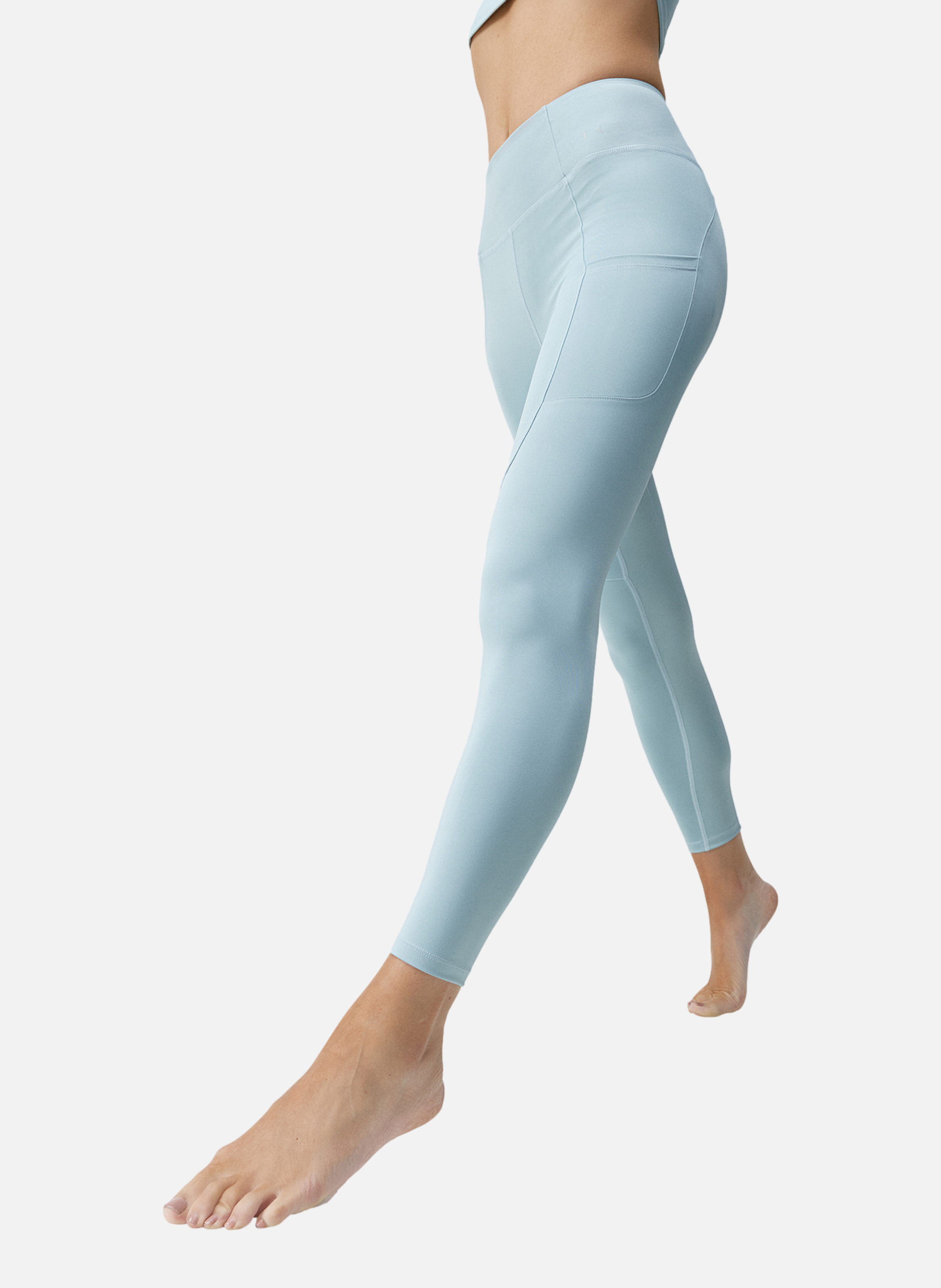 Legging de sport 7/8 performance godo BORN LIVING YOGA Bleu