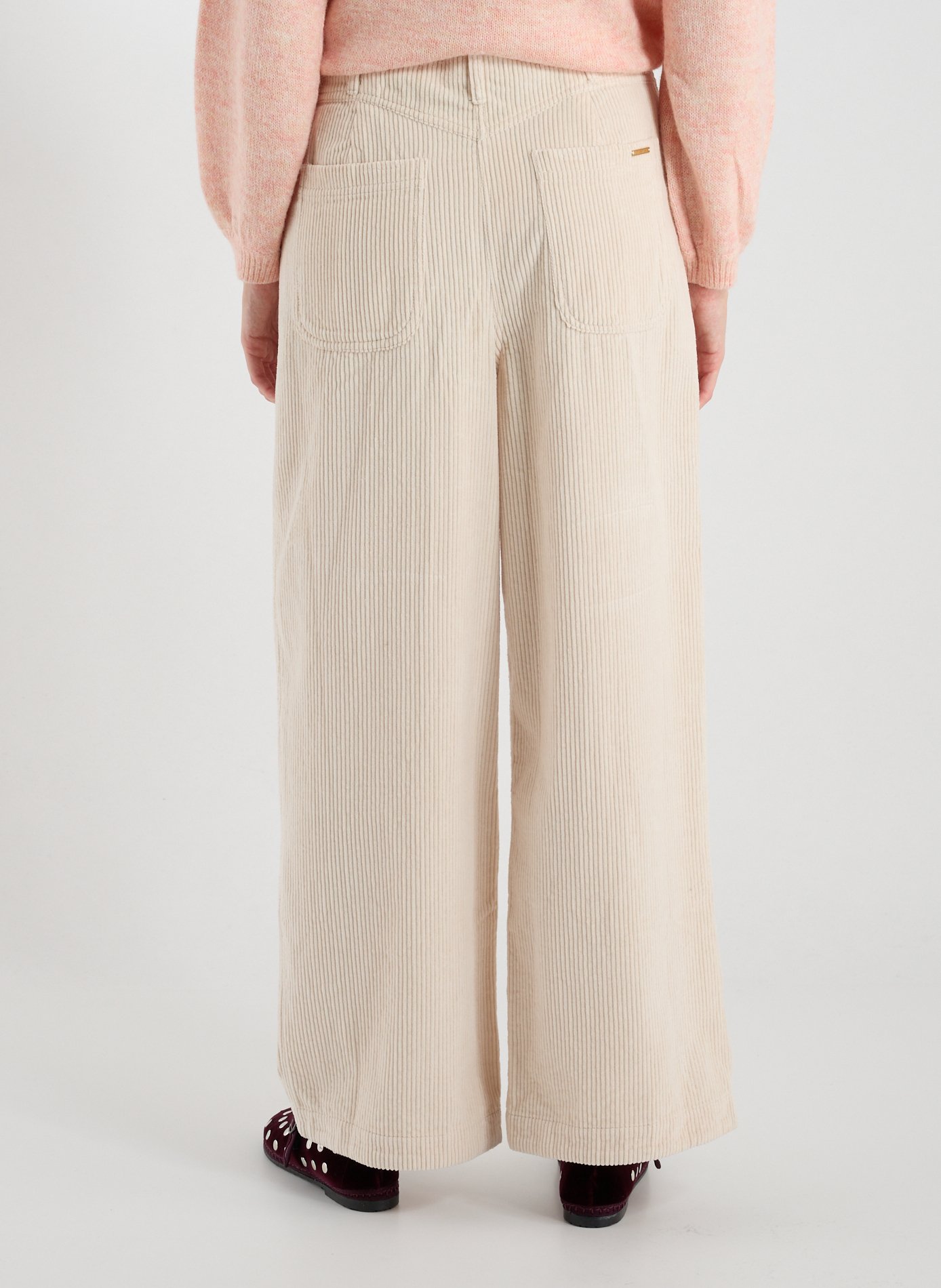 Pantalon en velours côtelé  LOUISE MISHA Blanc