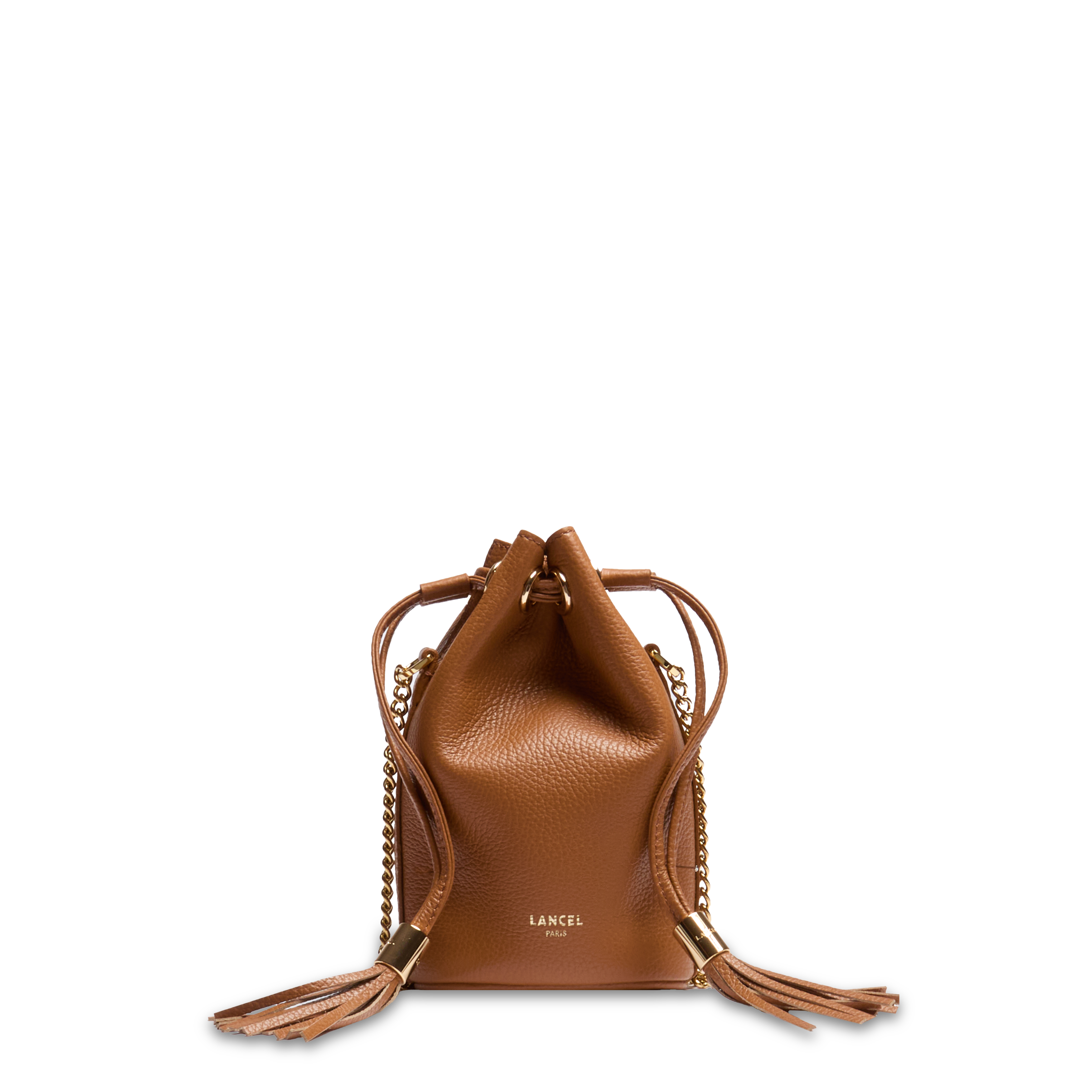 Mini sac seau premier flirt de lancel en cuir LANCEL Marron