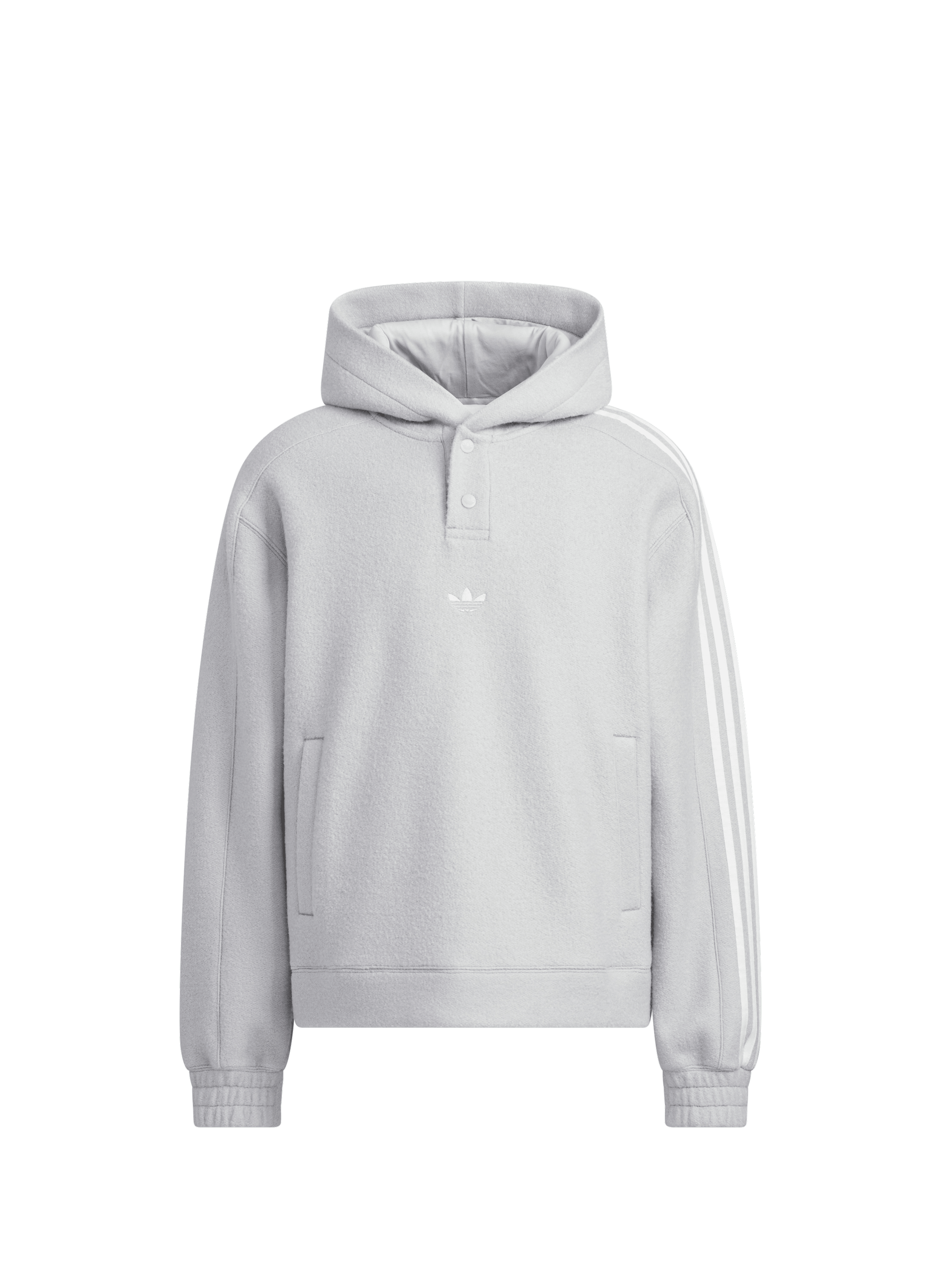 Oversized hoodie with logo embroidery ADIDAS Grey