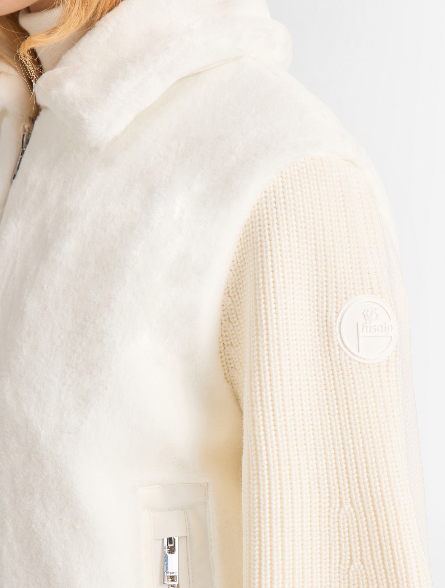 Veste paige col tailleur coupe regular FUSALP Blanc