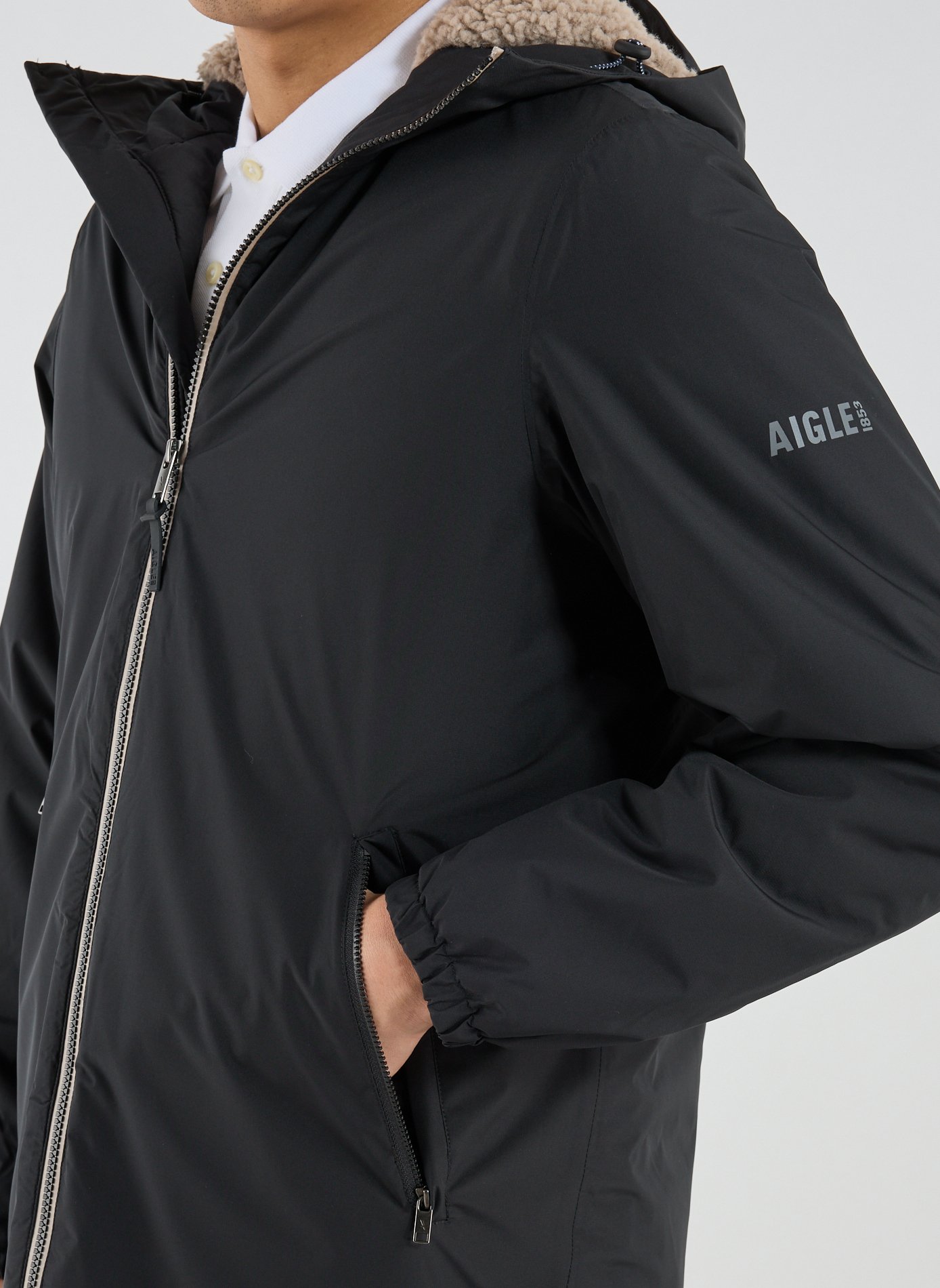 Parka Rainpack à capuche AIGLE Noir