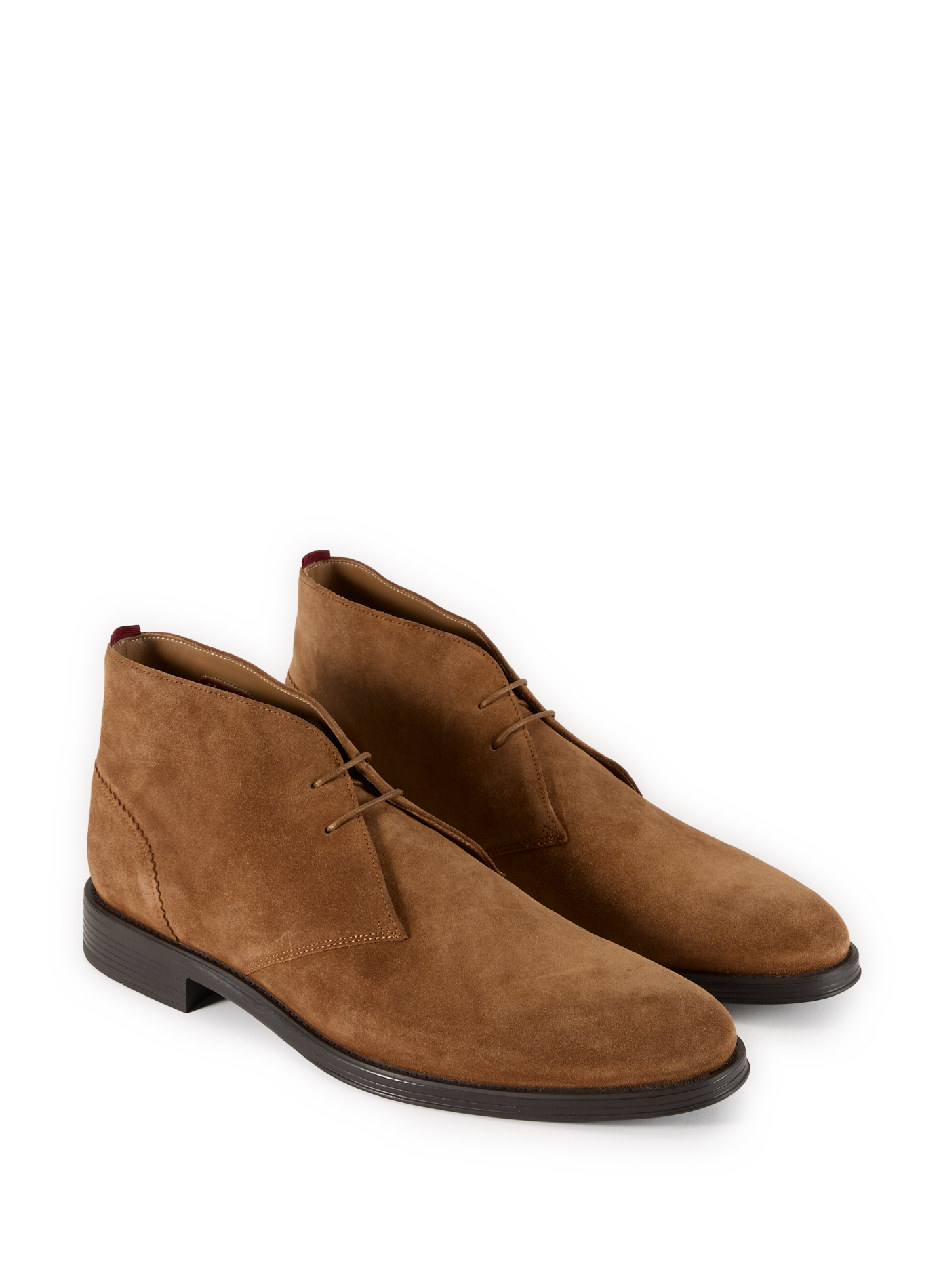 Boots en cuir suédé mélangé PAUL SMITH Marron