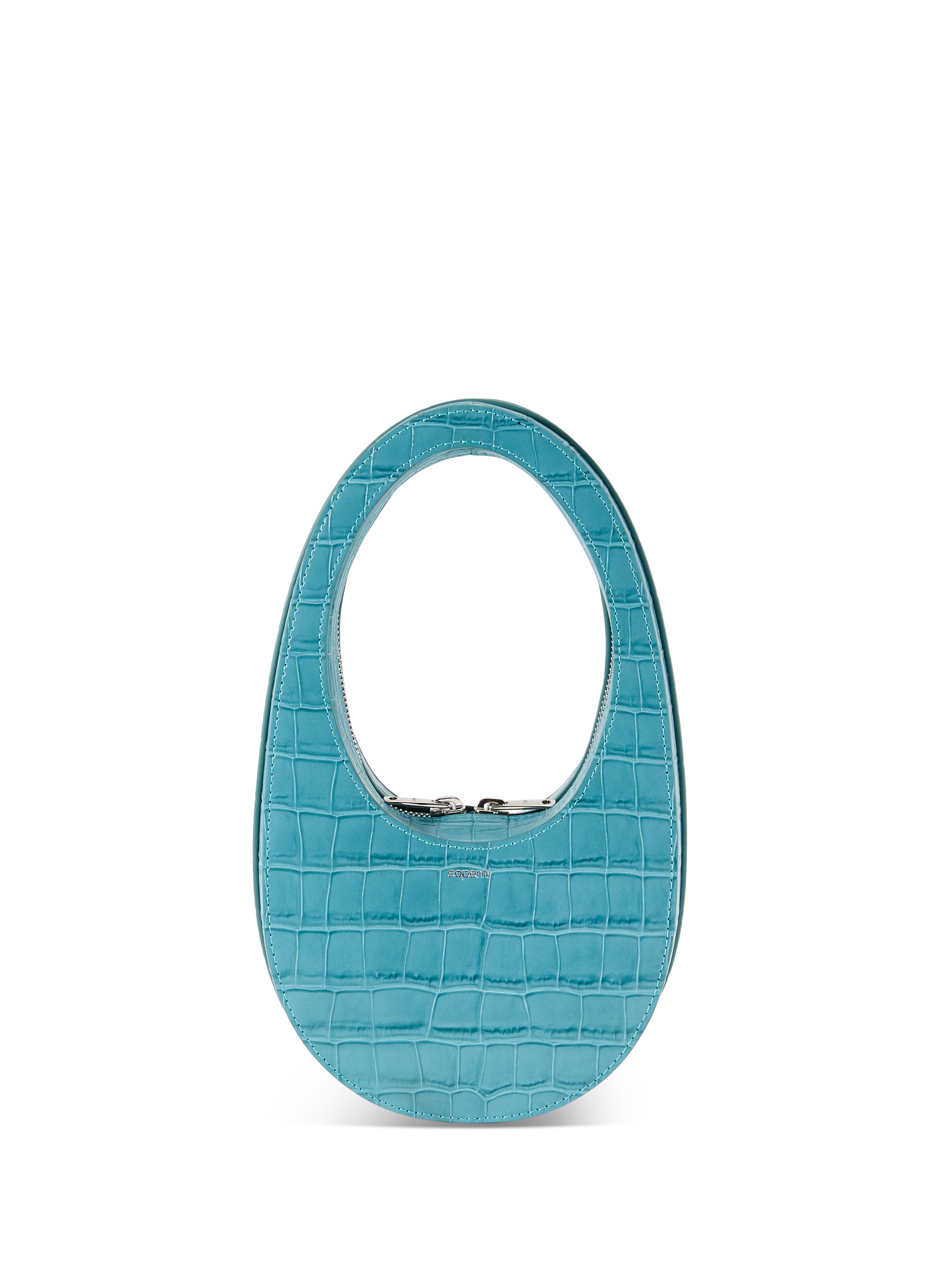 Crocodile leather handbag COPERNI Blue