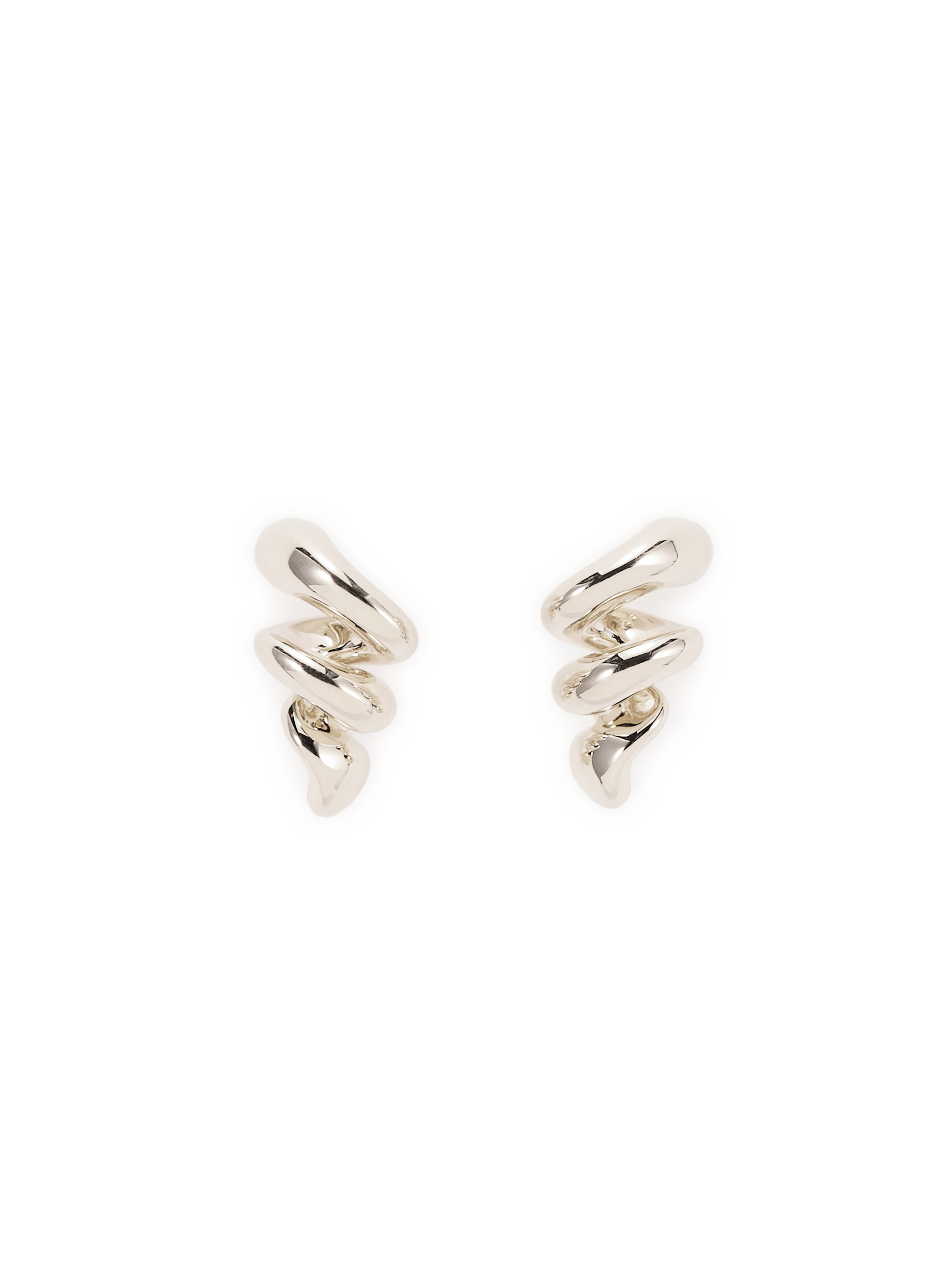 Boucles d'oreille Coil Crawler en argent MARIA BLACK Argent