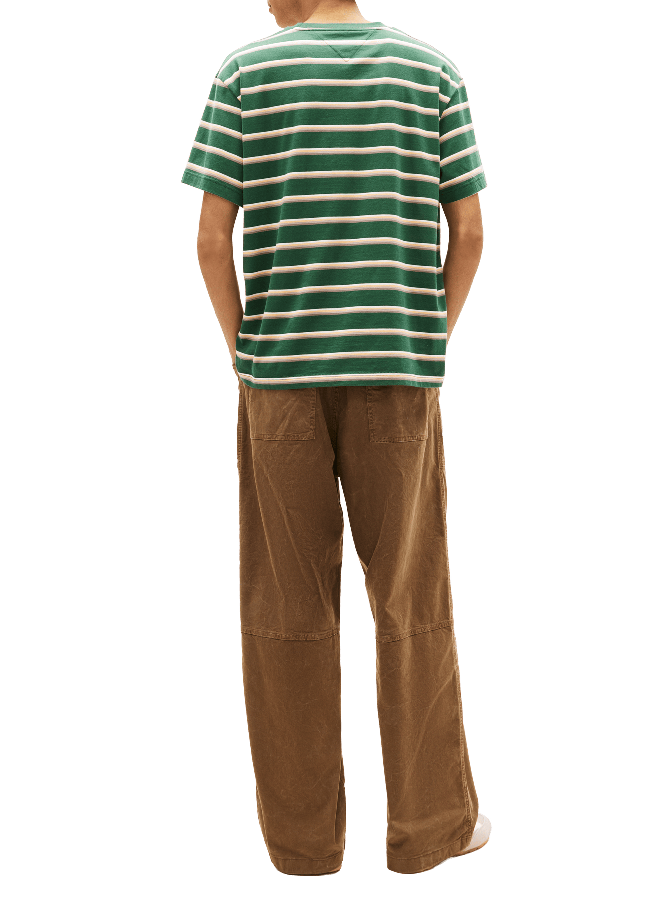 Straight-fit striped cotton T-shirt TOMMY HILFIGER Multicolour