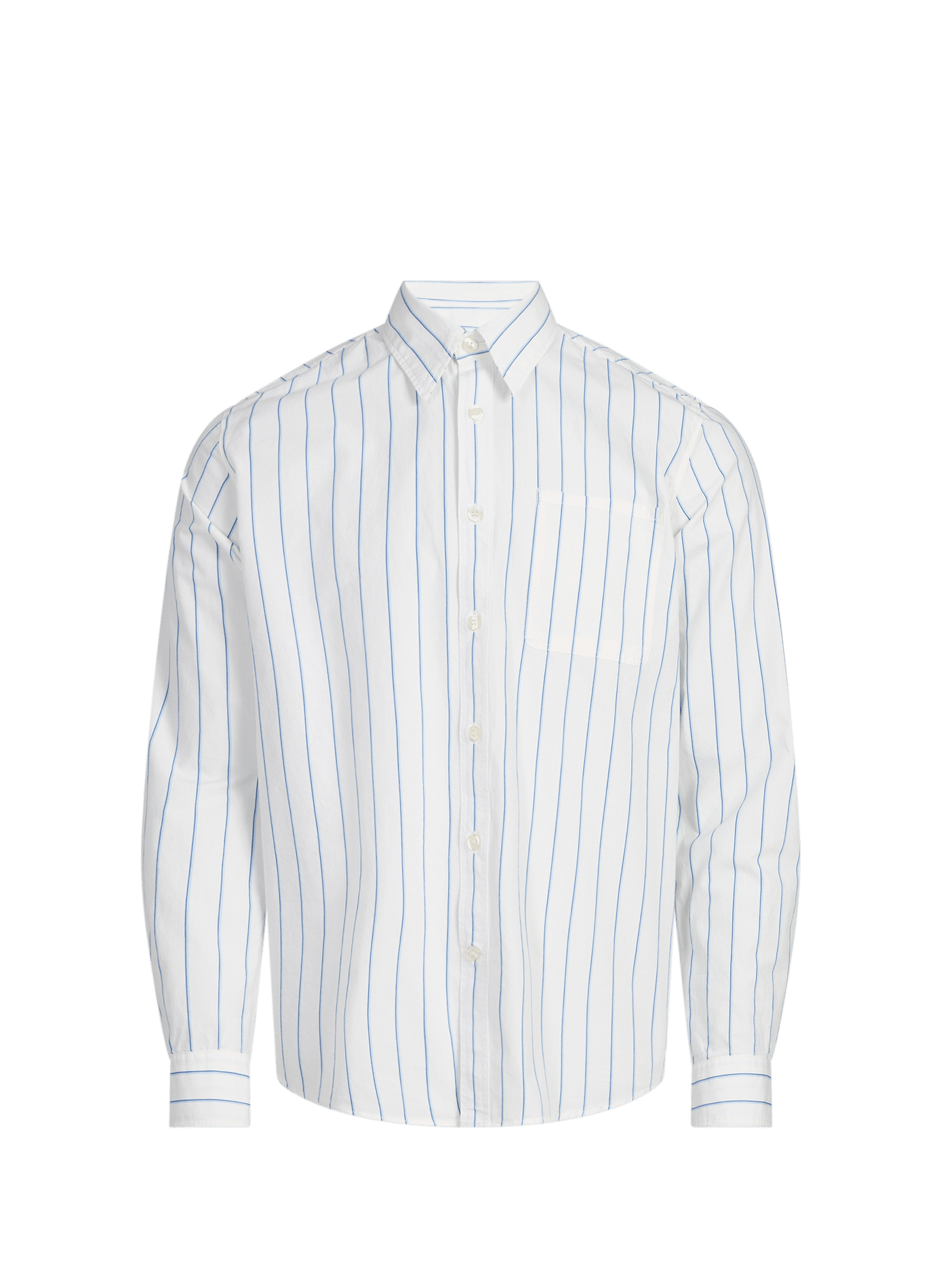 Chemise col classique à rayures LAFAURIE Blanc