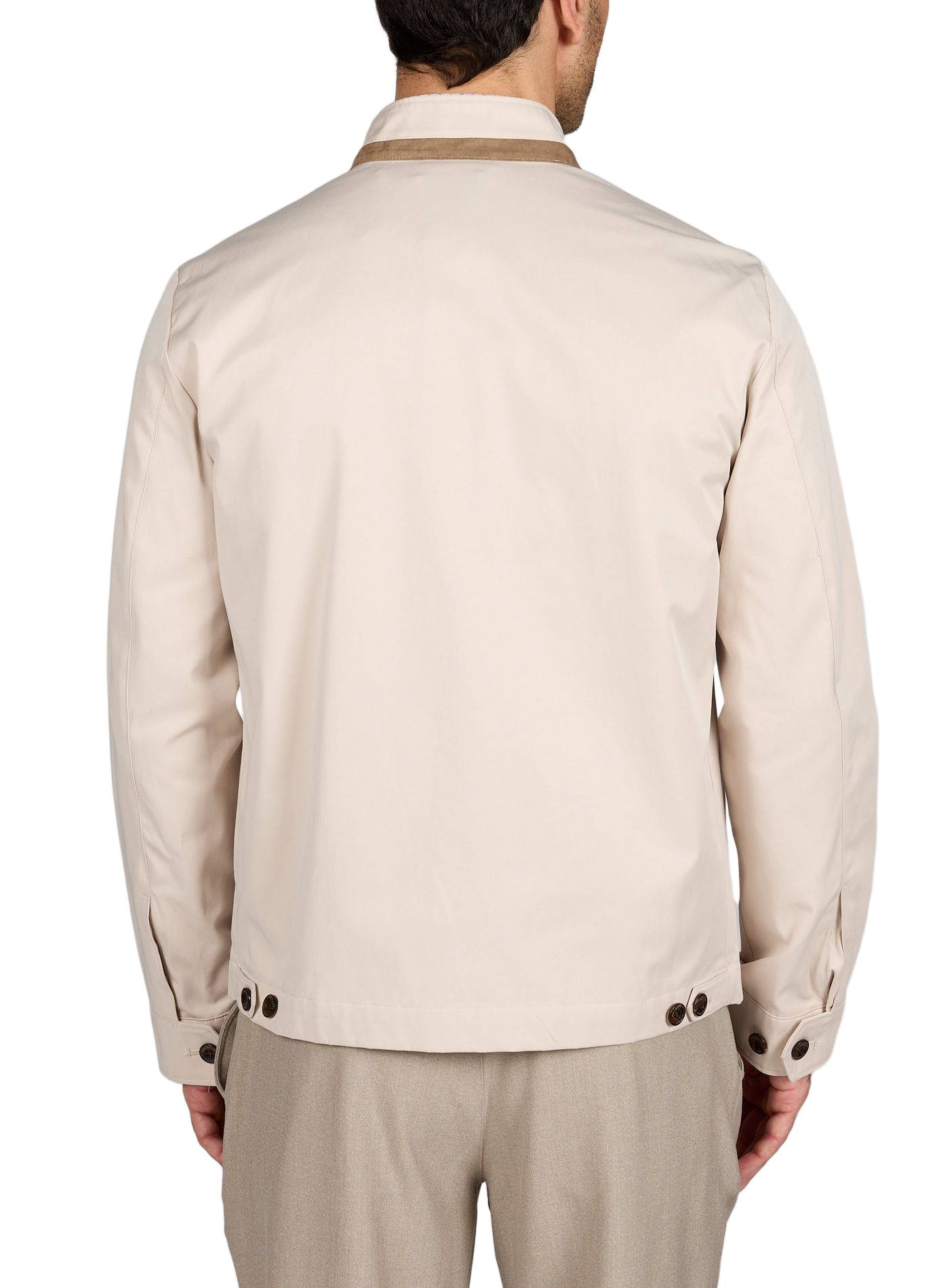 Recht jasje met opstaande kraag HACKETT Beige