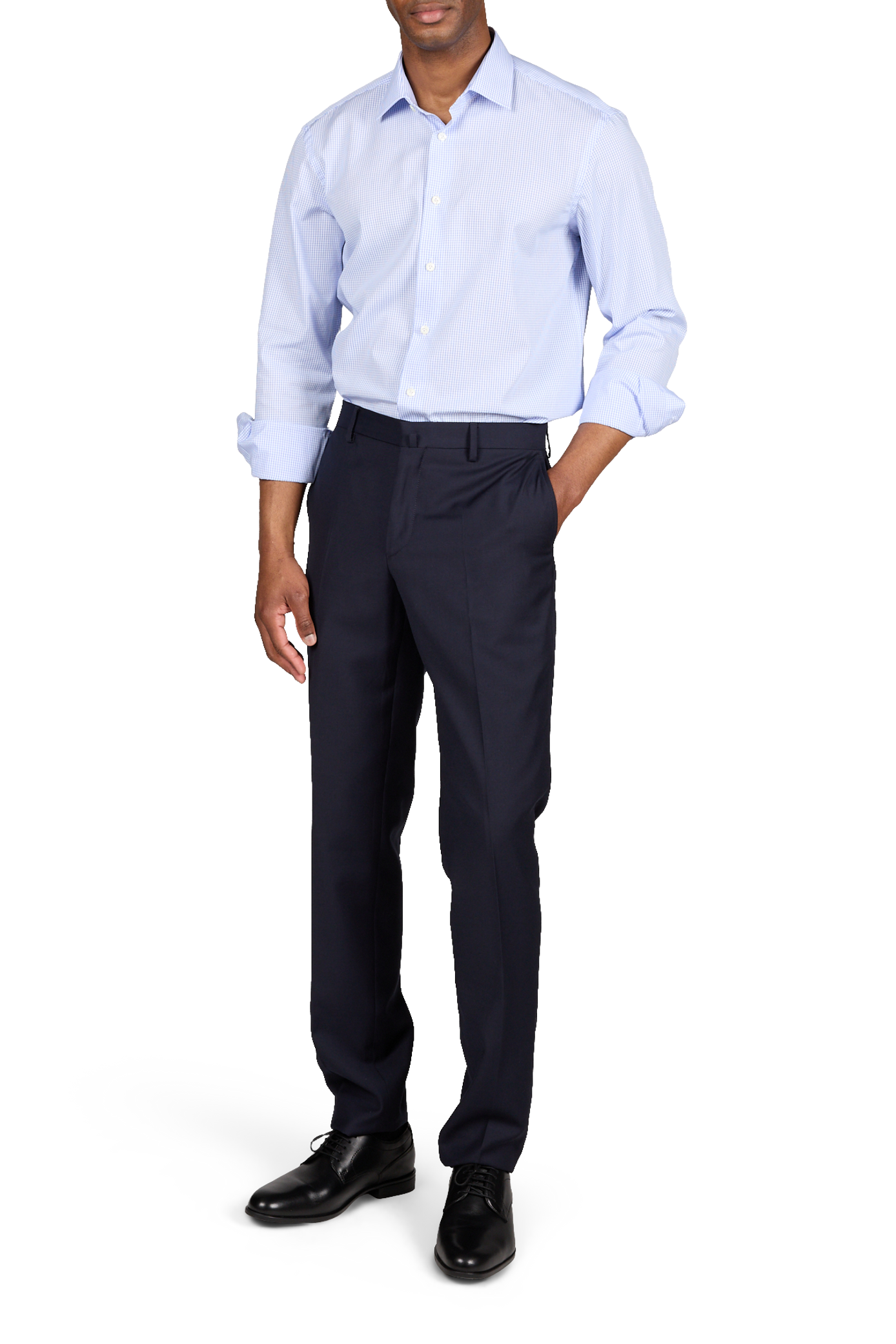 Check cotton Shirt VAN LAACK Blue