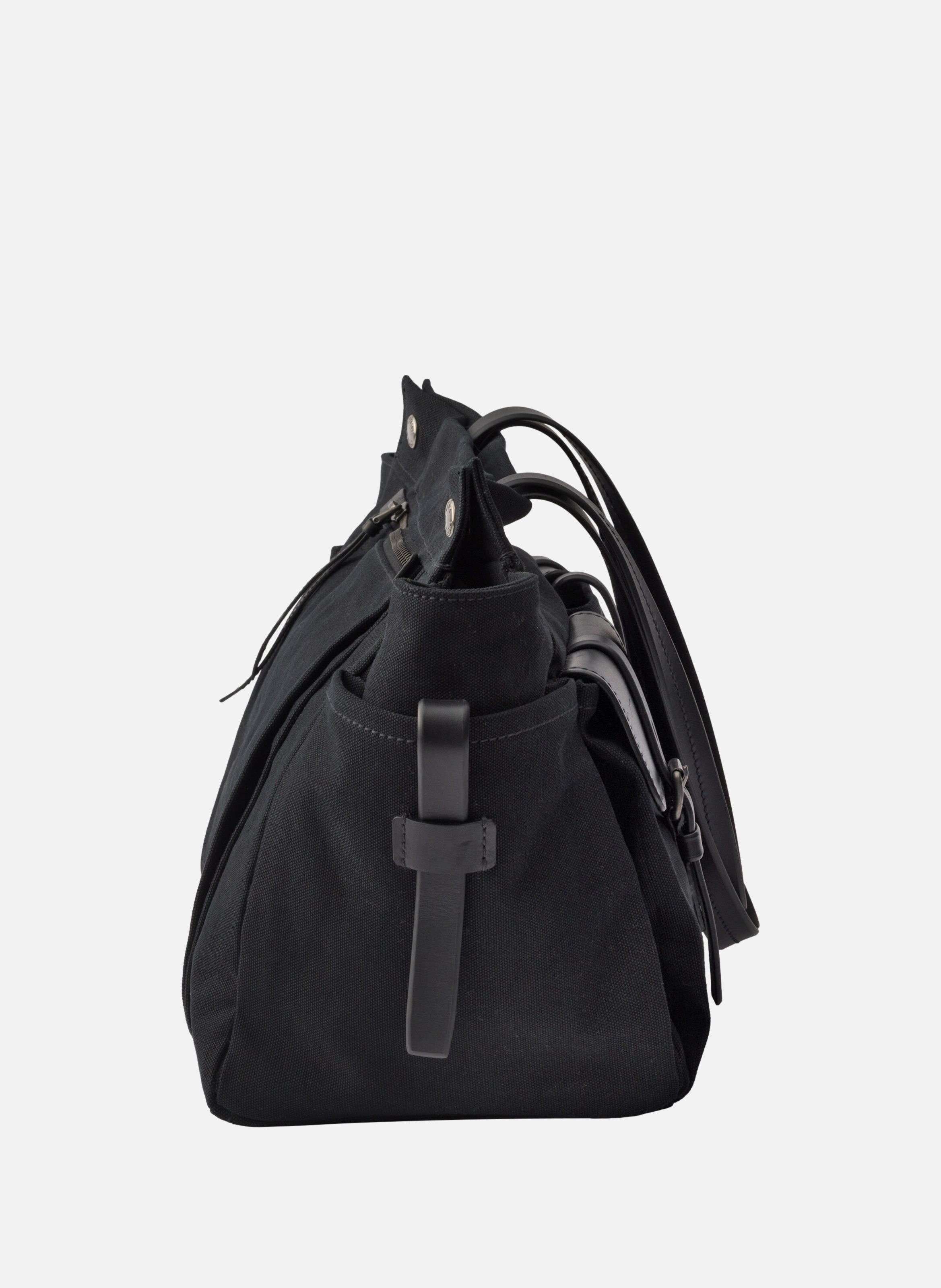 Cabas prada route en toile et cuir PRADA Noir