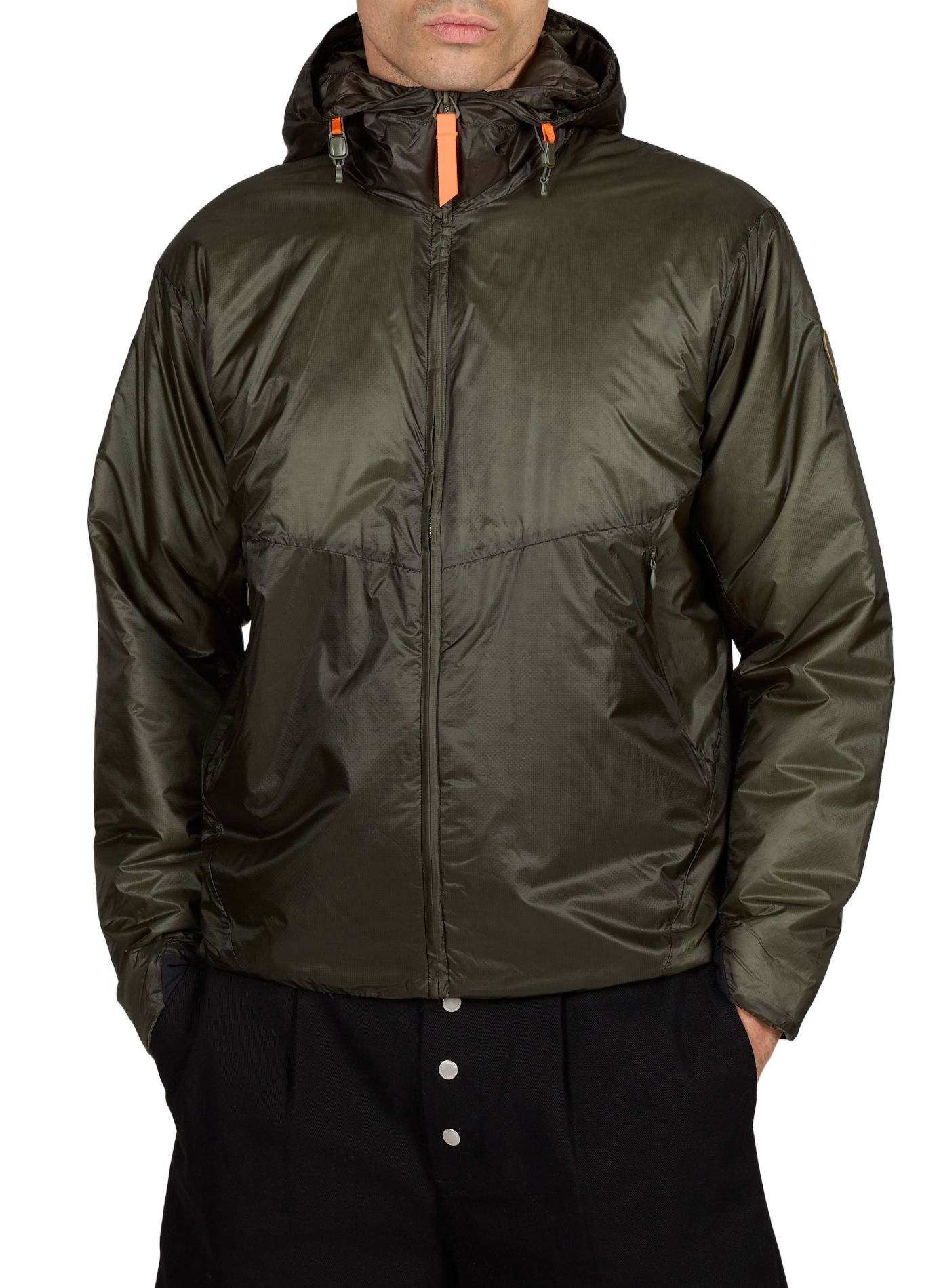 Veste coupe-vent Elzearsun à capuche GERTRUDE ET GASTON Kaki