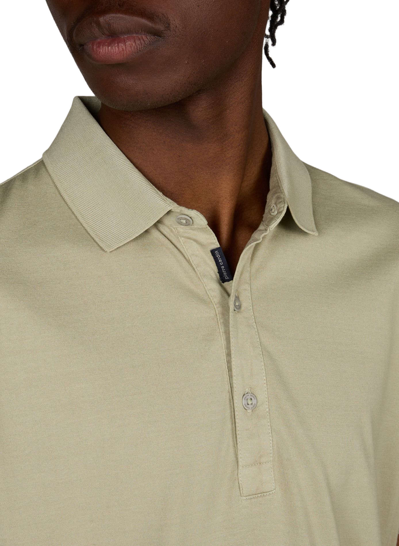 Polo manches courtes en coton PIERRE CARDIN Vert