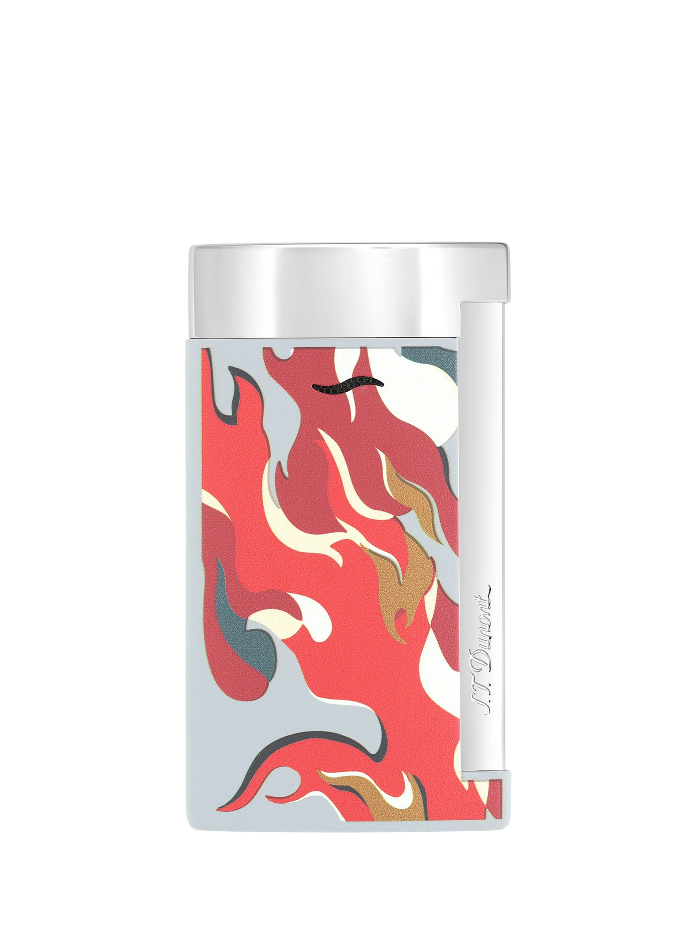 Matte Slim 7 Camo Lighter S.T. DUPONT Red