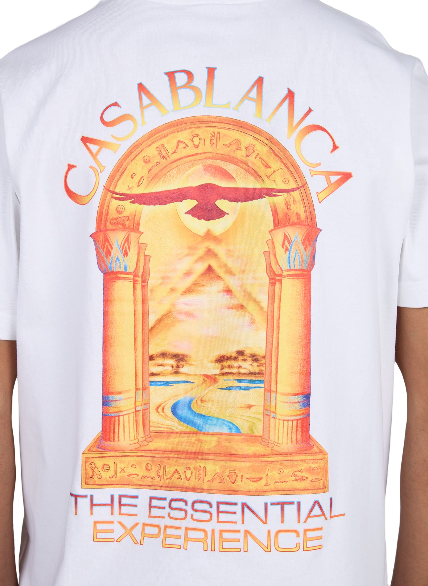 Camiseta recta de algodón CASABLANCA PARIS Blanco