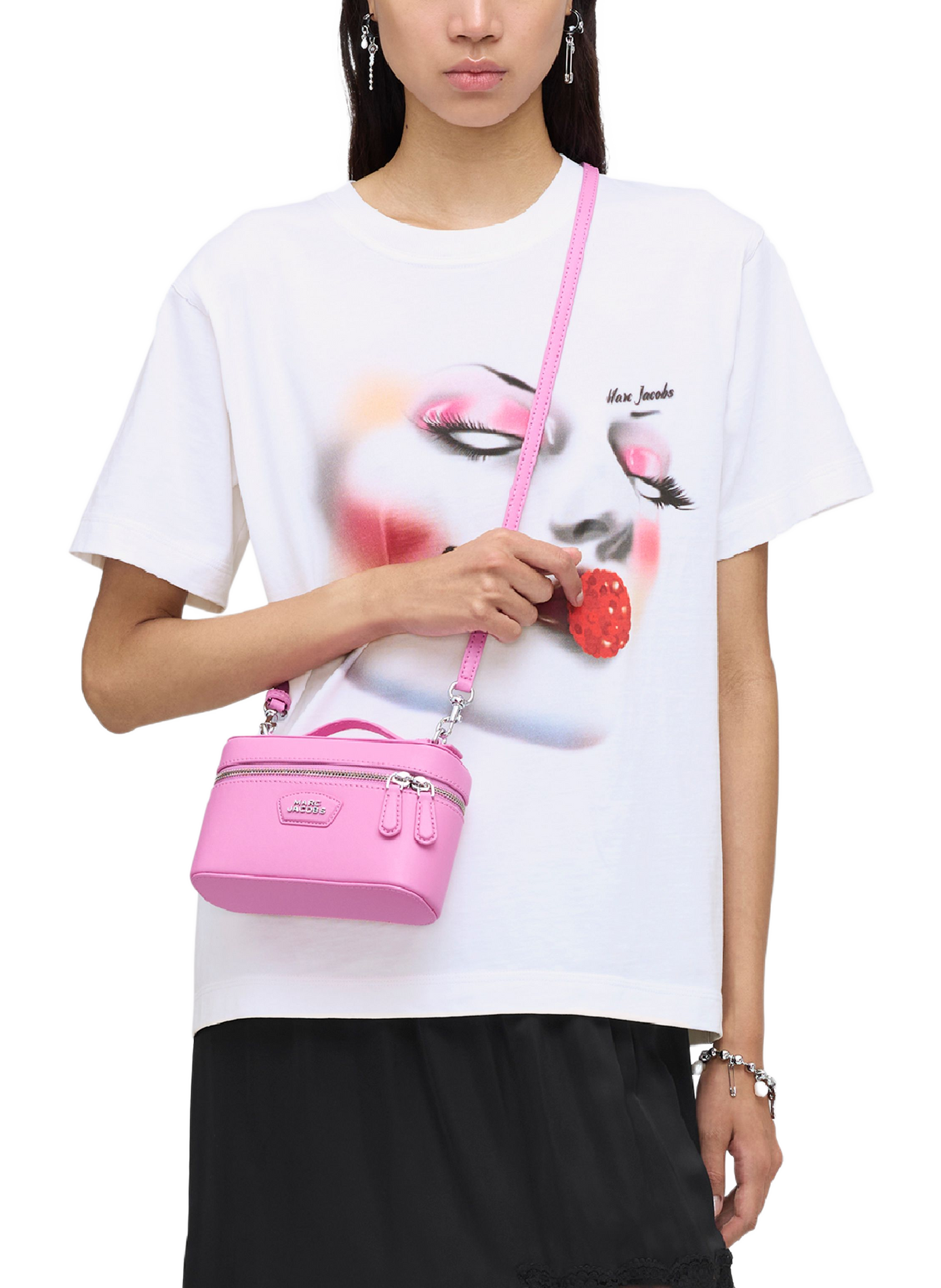 Die The Vanity Lederhandtasche MARC JACOBS Rosa