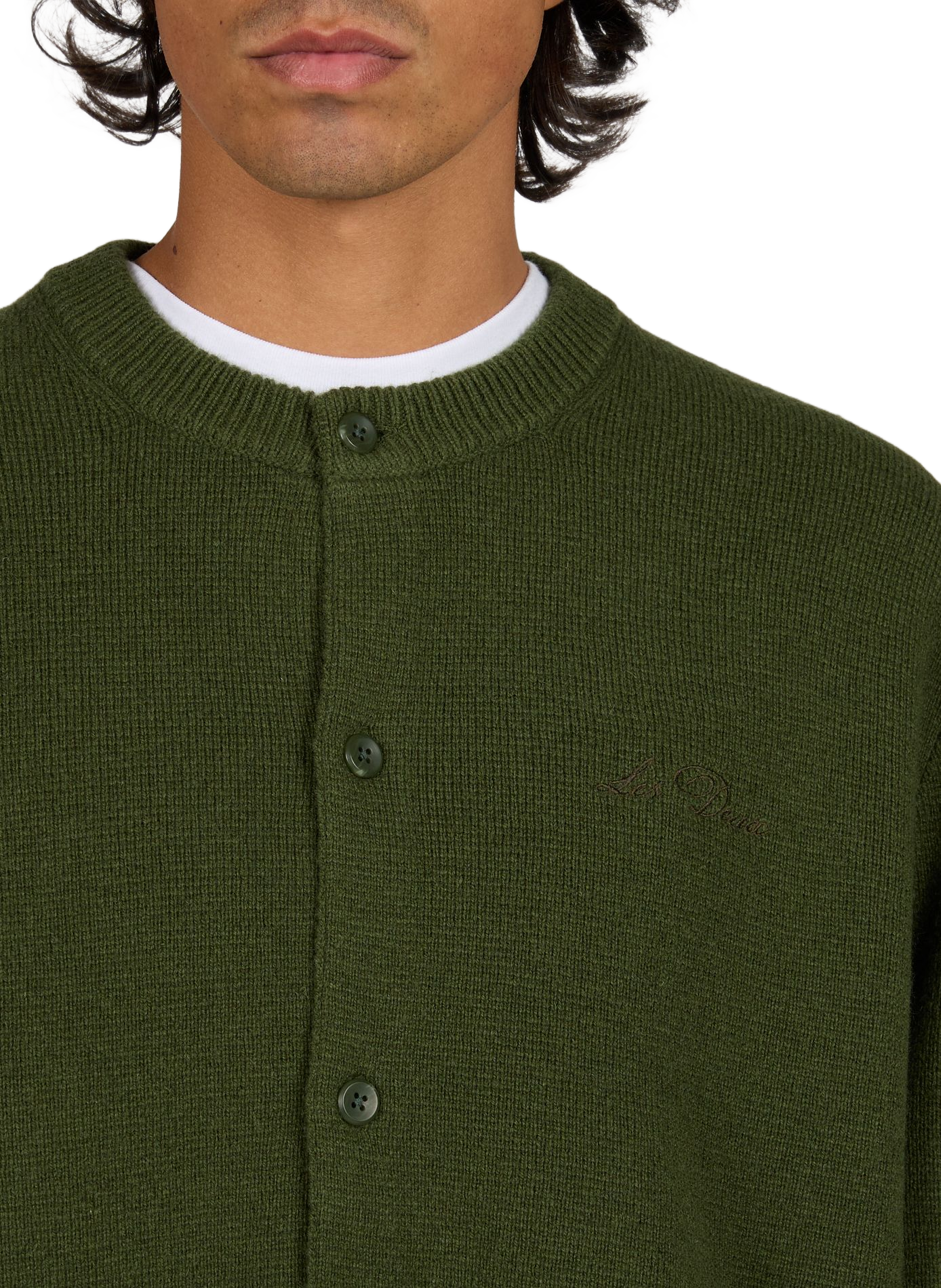 Straight wool jumper LES DEUX Green