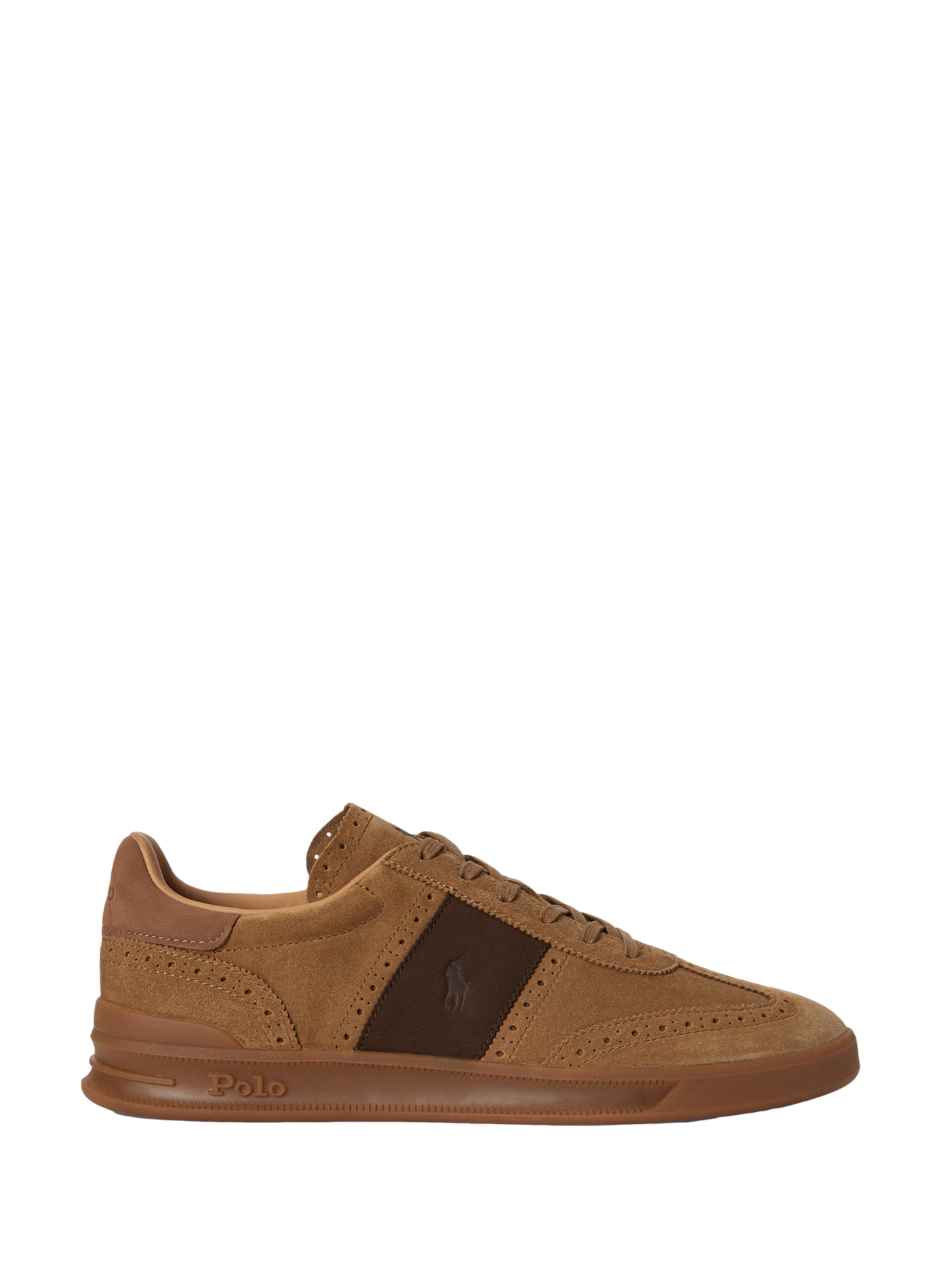 Sneaker mit Schnürung aus Leder POLO RALPH LAUREN Braun