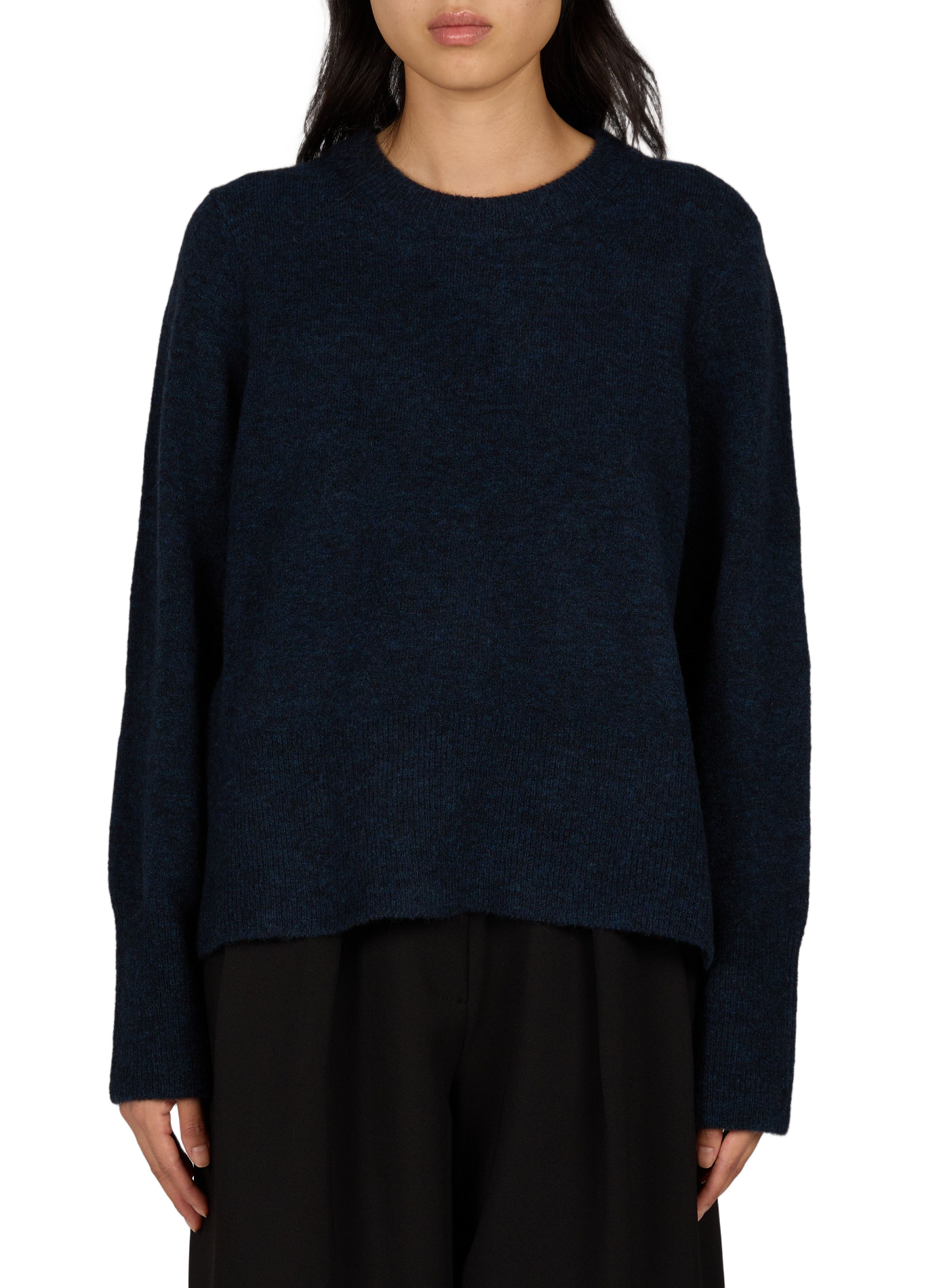Straight-fit sweater in a wool and alpaca blend CLOSED Blue