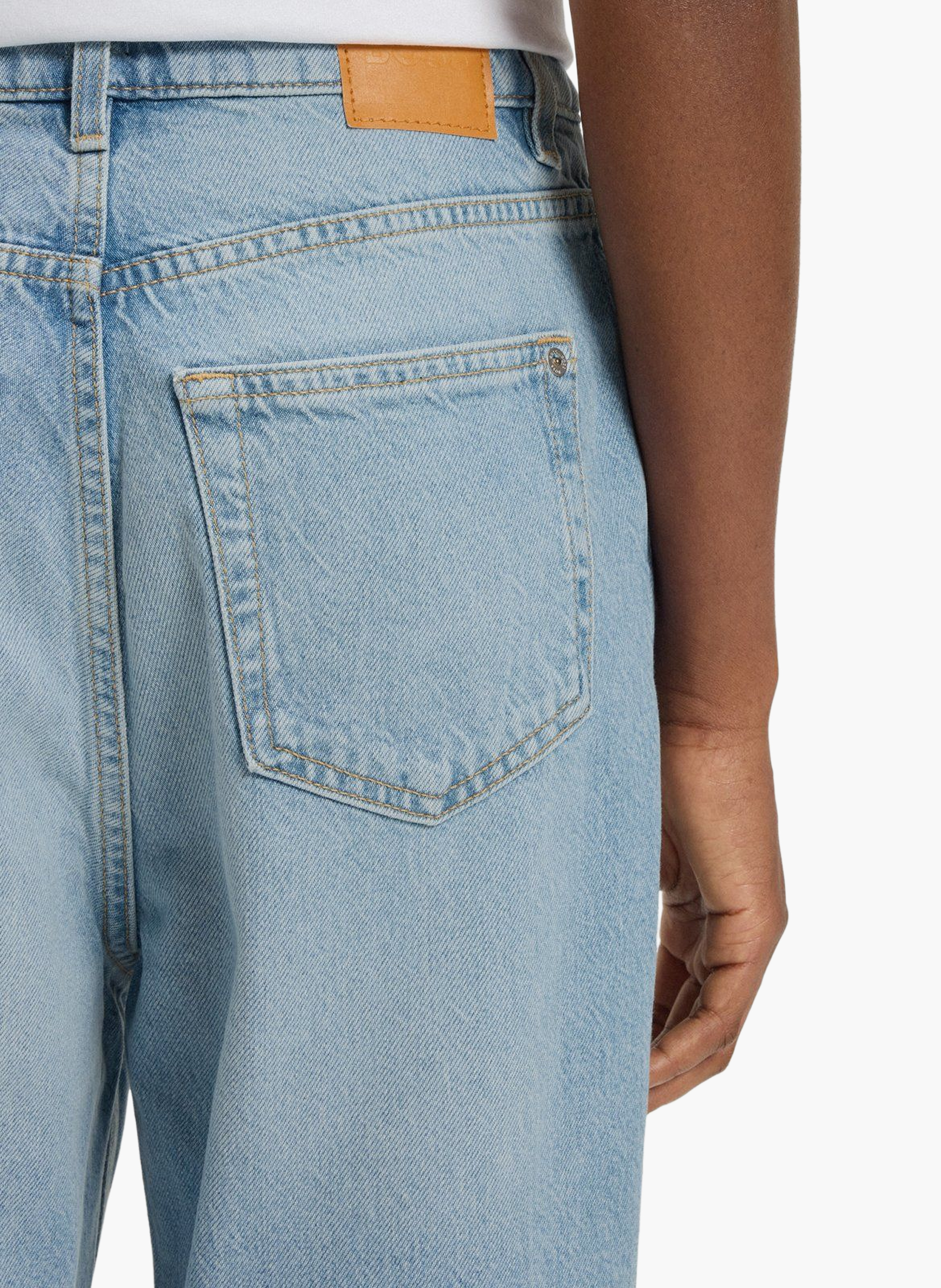 Jean slim en coton mélangé BOSS Bleu