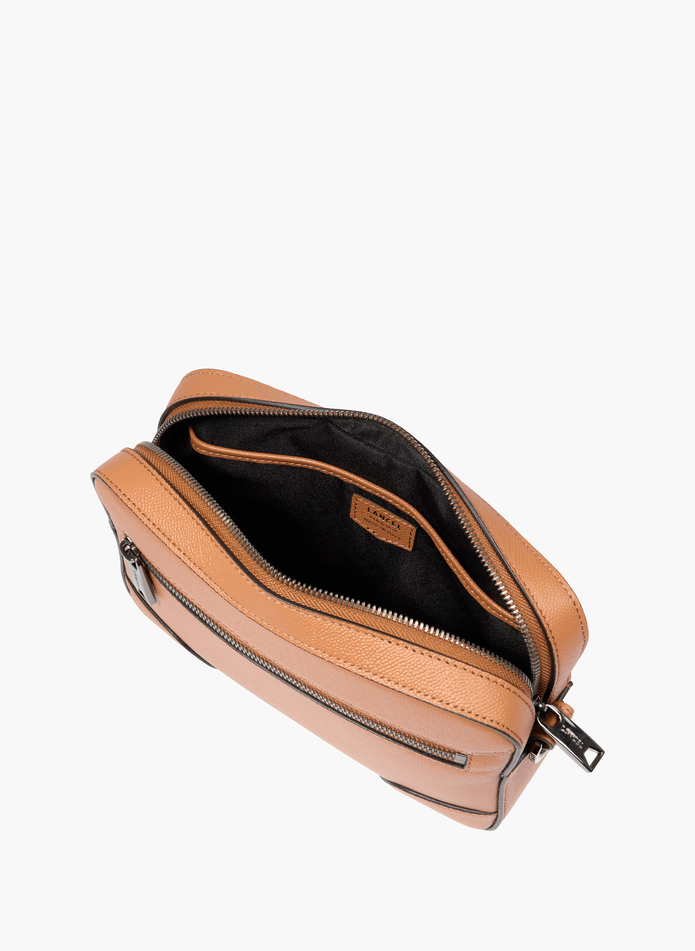 Sac caméra charlie de lancel en cuir LANCEL Marron