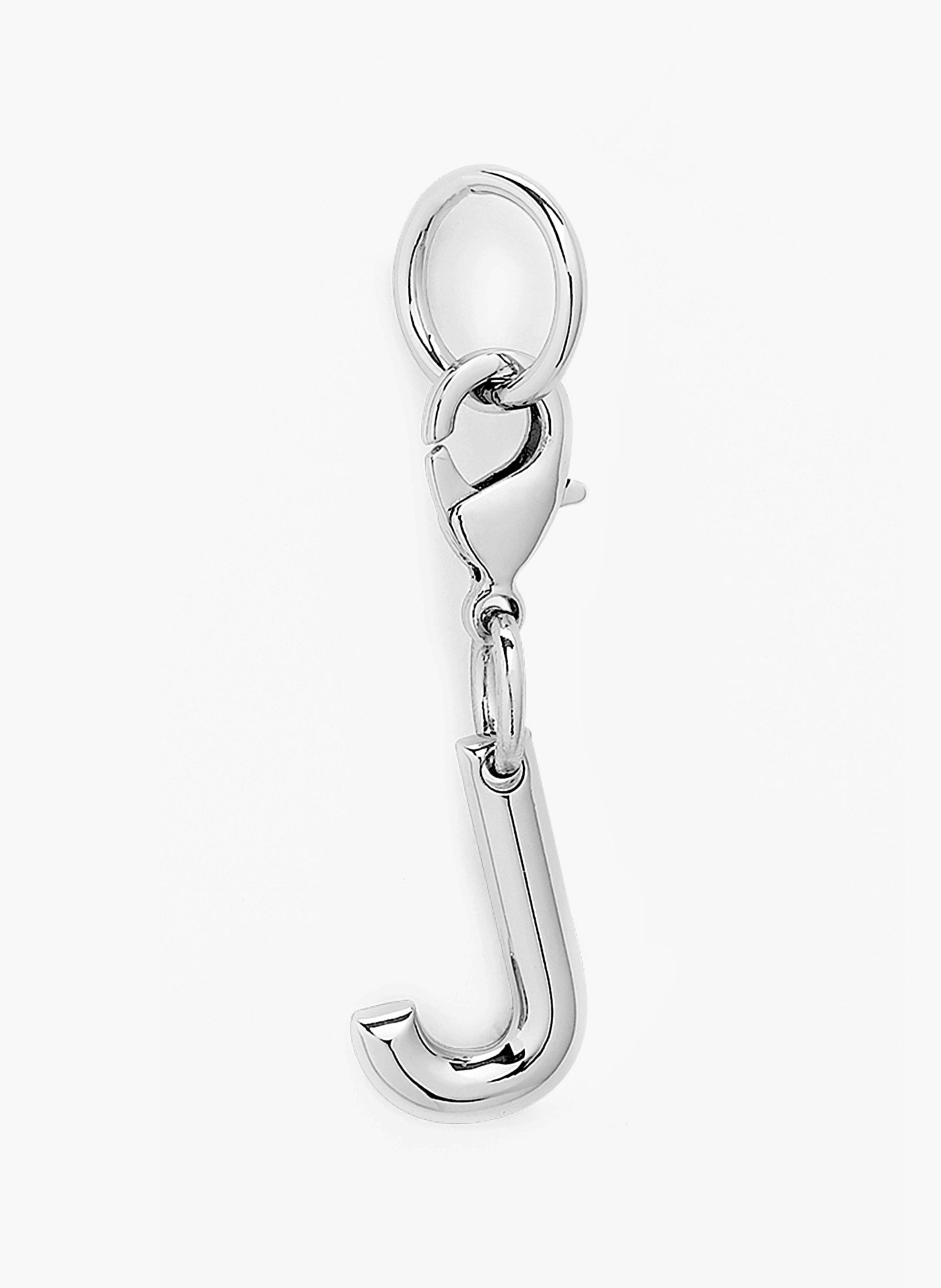 Charme métallique argenté lancel - lettre j. LANCEL Argent