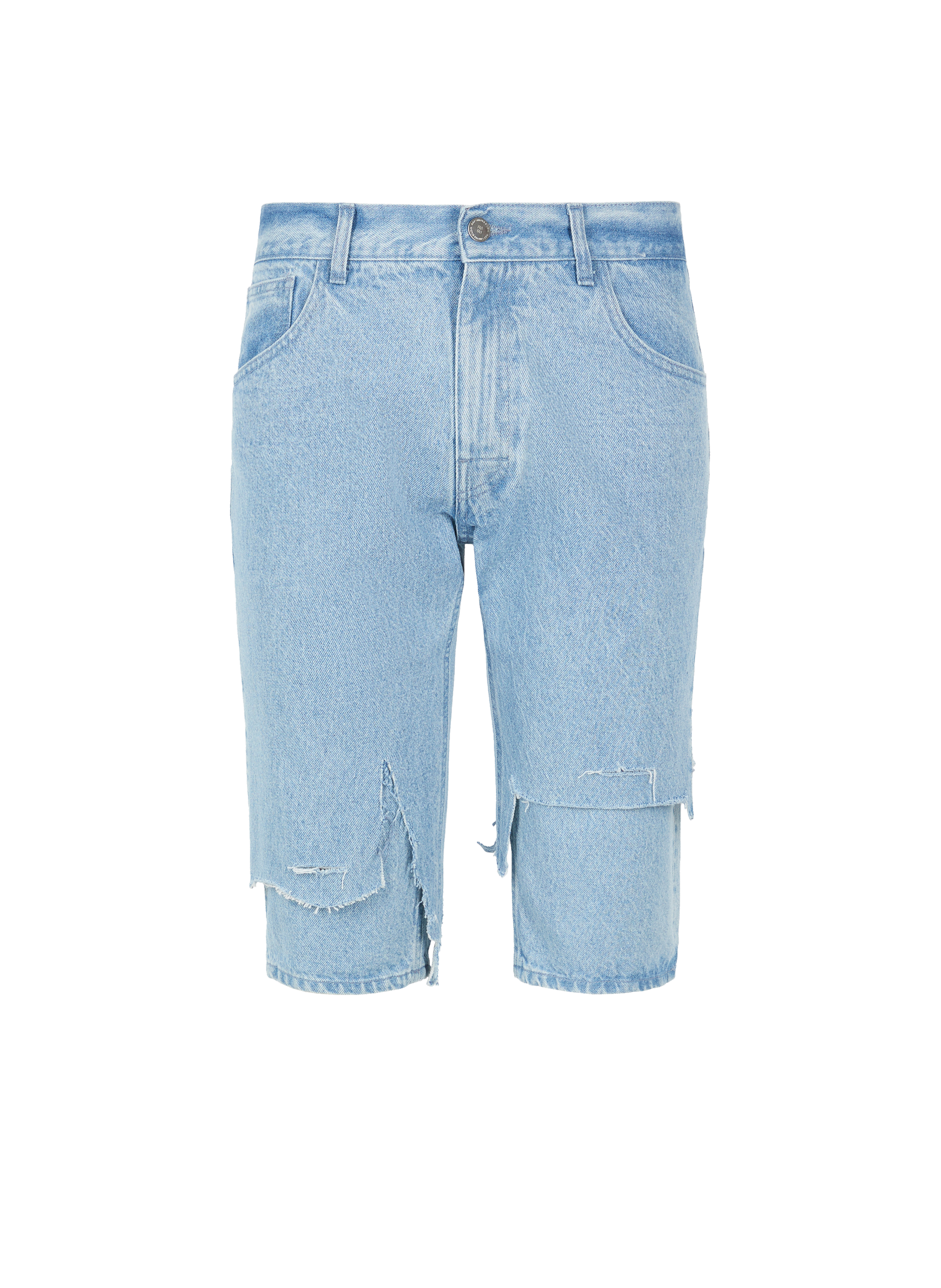 Bermuda jean en coton