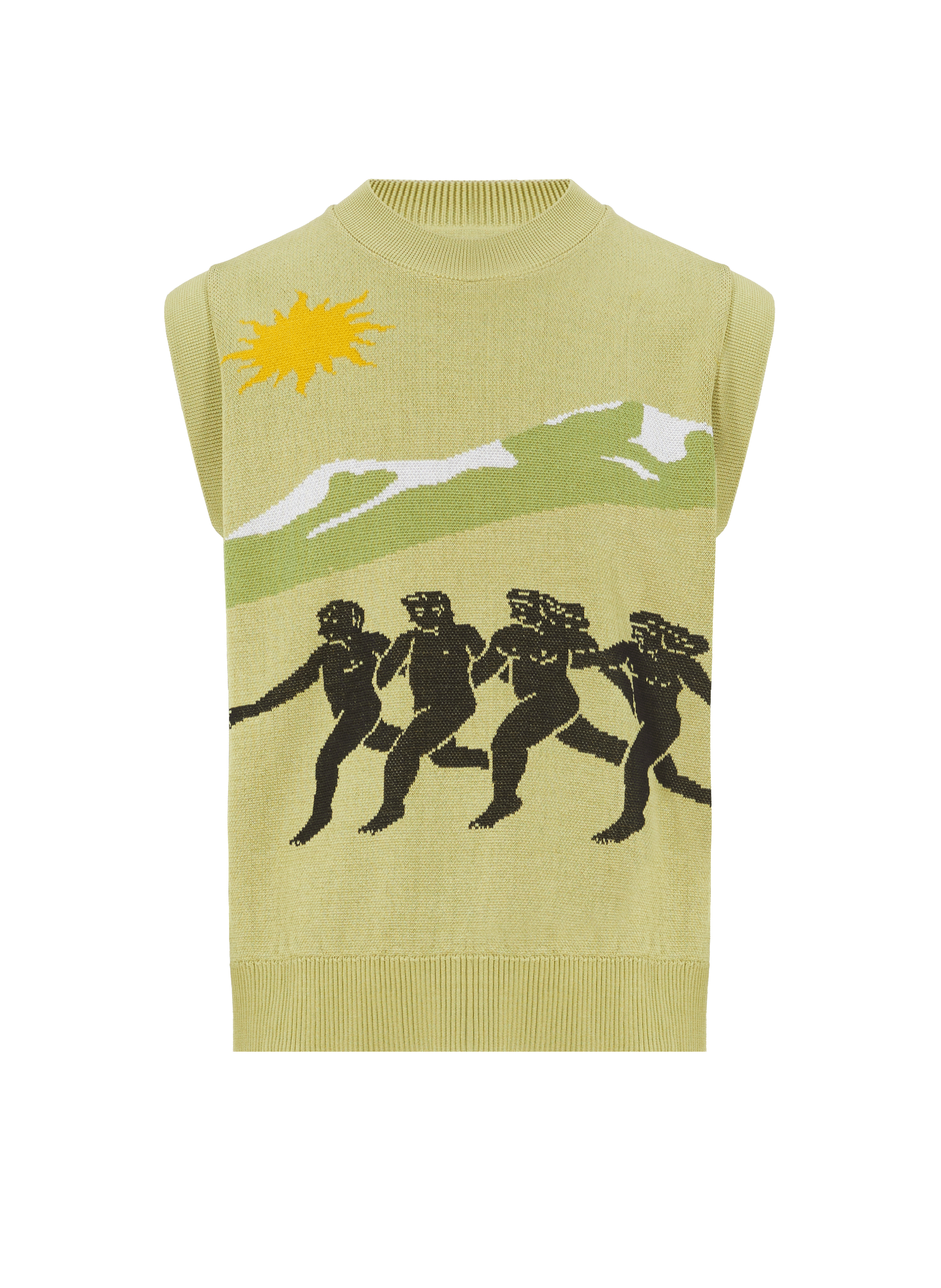 Pull sans manches en coton organique