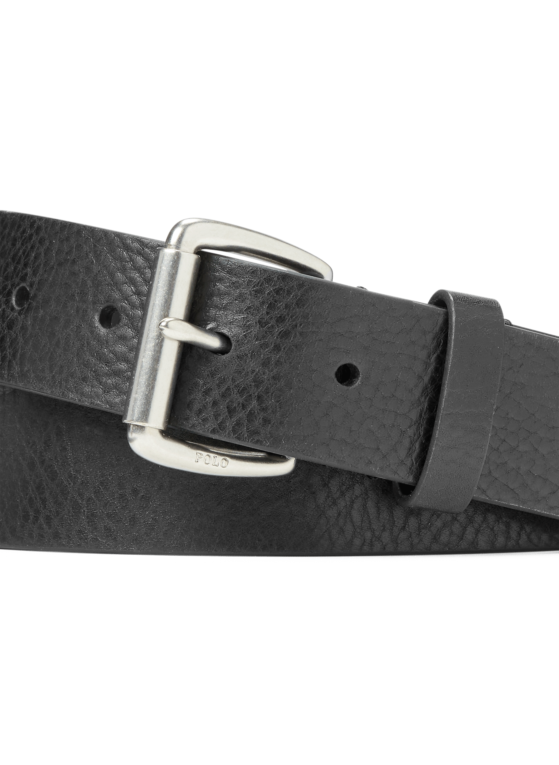 Dimensions: 4 cm (1.6 in)
	
	Plain-coloured
	
	Buckle
	
	Engraved logo on the inside
	
	Five-hole adjustment POLO RALPH LAUREN Black