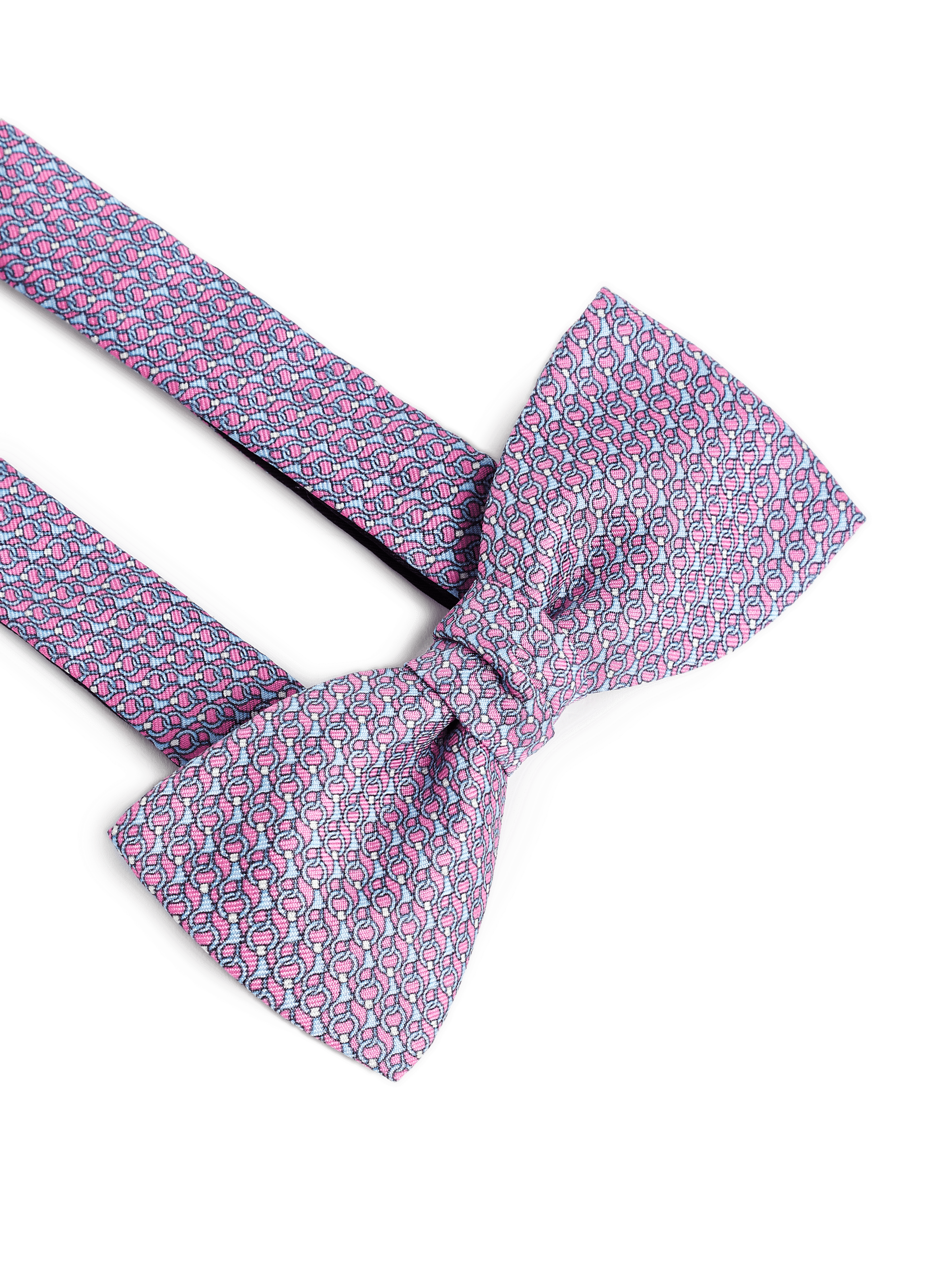 Printed silk bow tie ATELIER F&B Pink