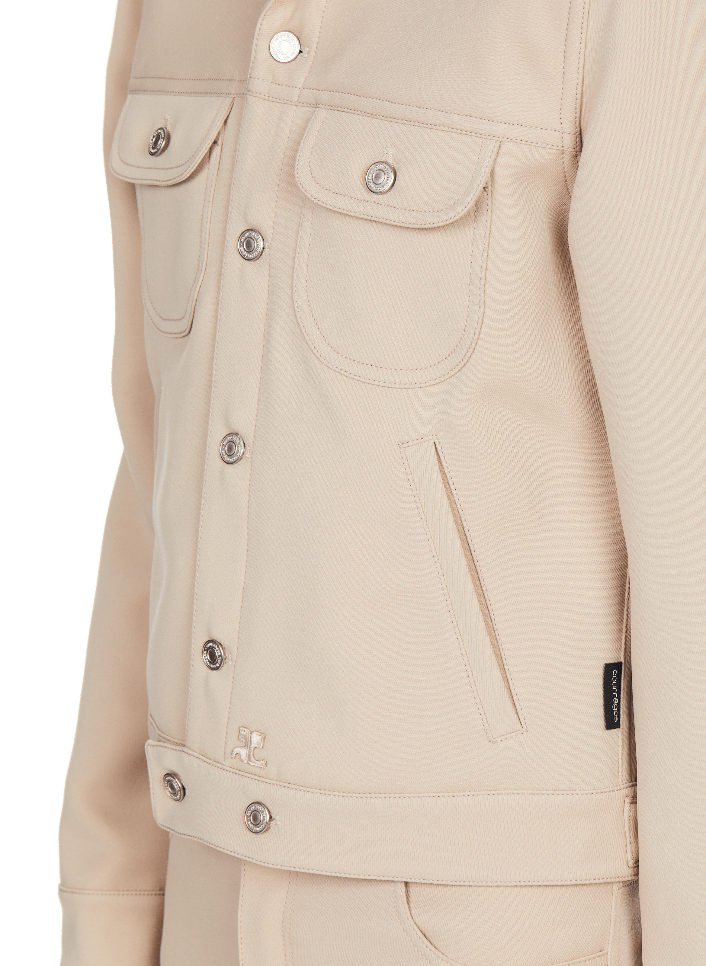 Twill Trucker Jacket COURRÈGES Beige
