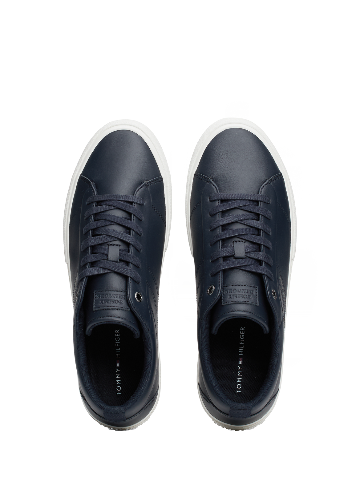 Baskets en cuir TOMMY HILFIGER Bleu